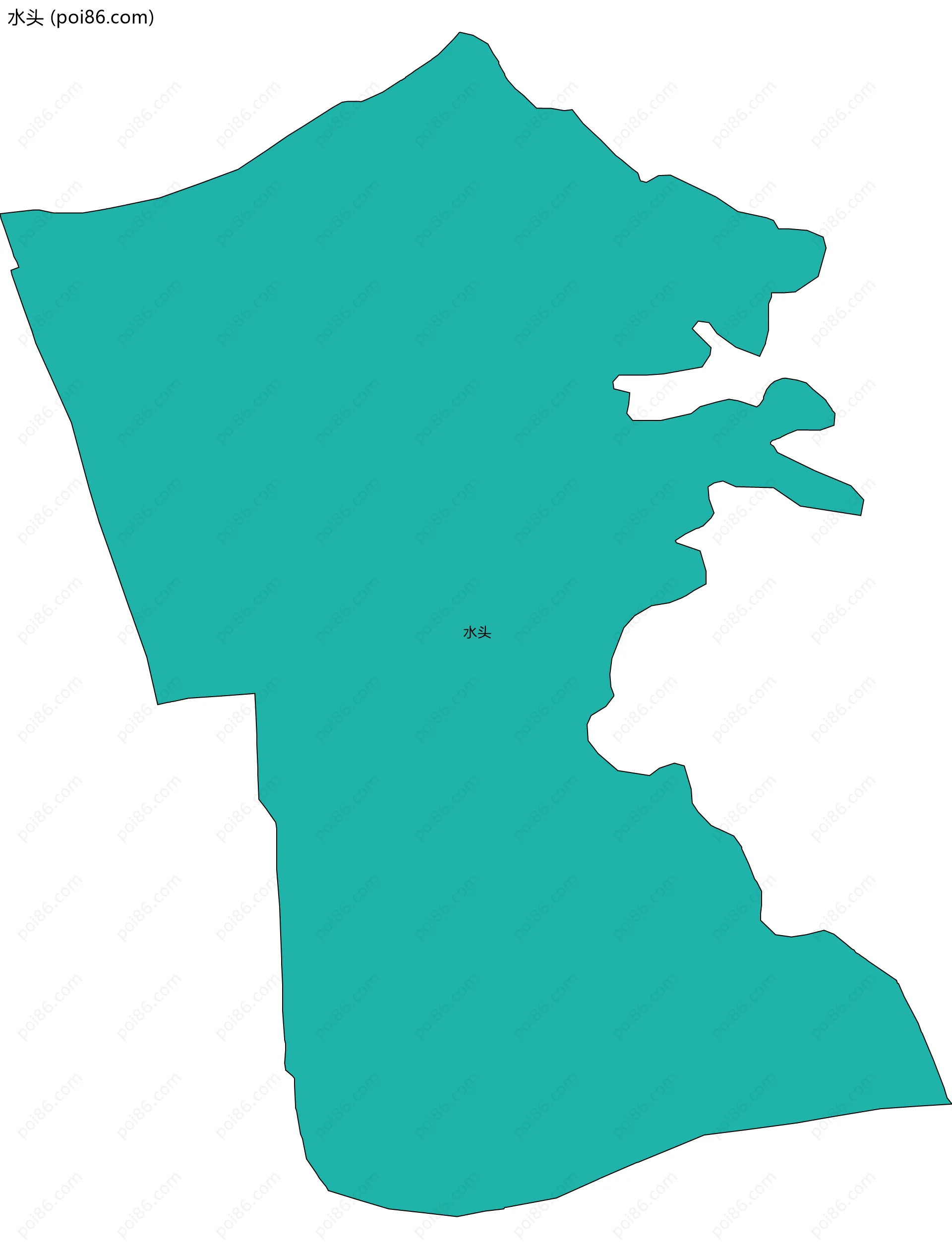 水头边界地图