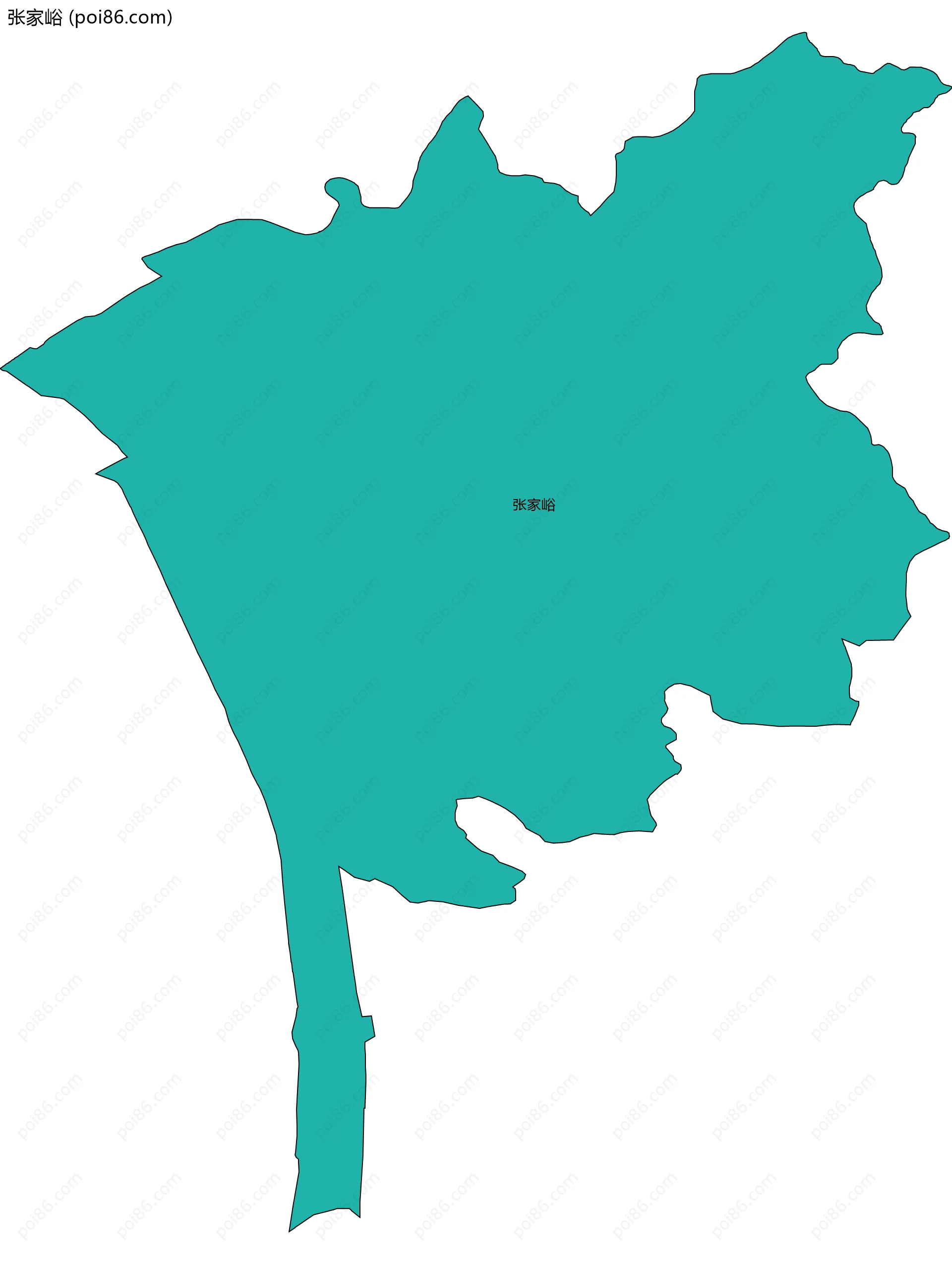 张家峪边界地图