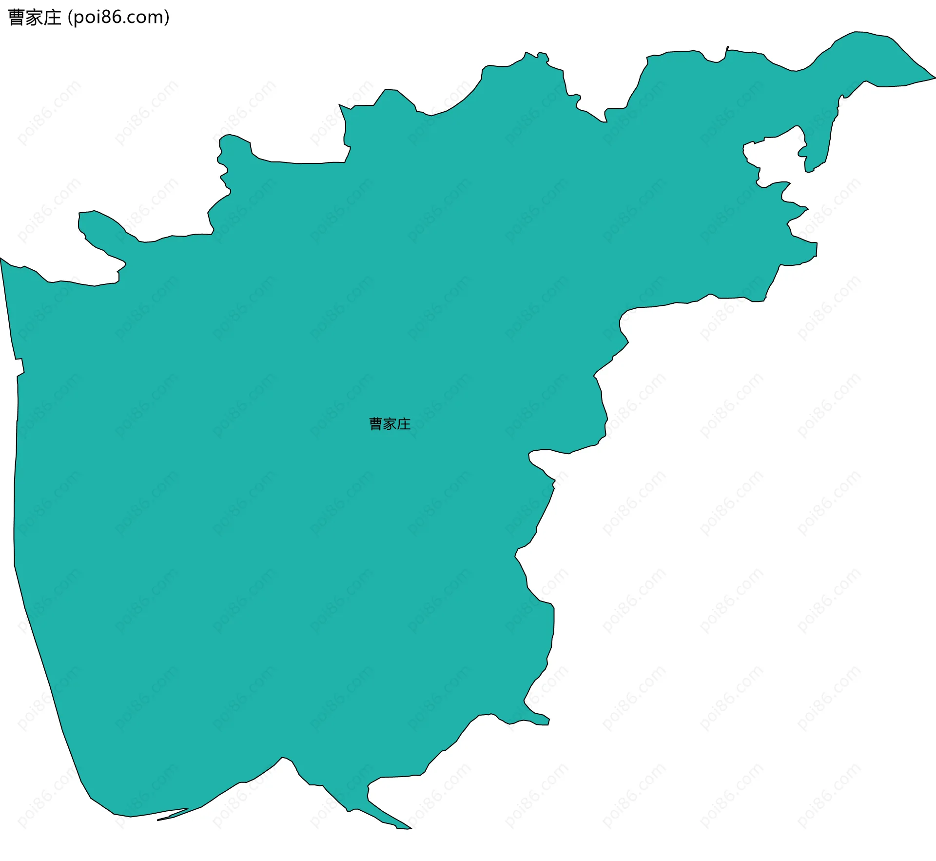 曹家庄边界地图