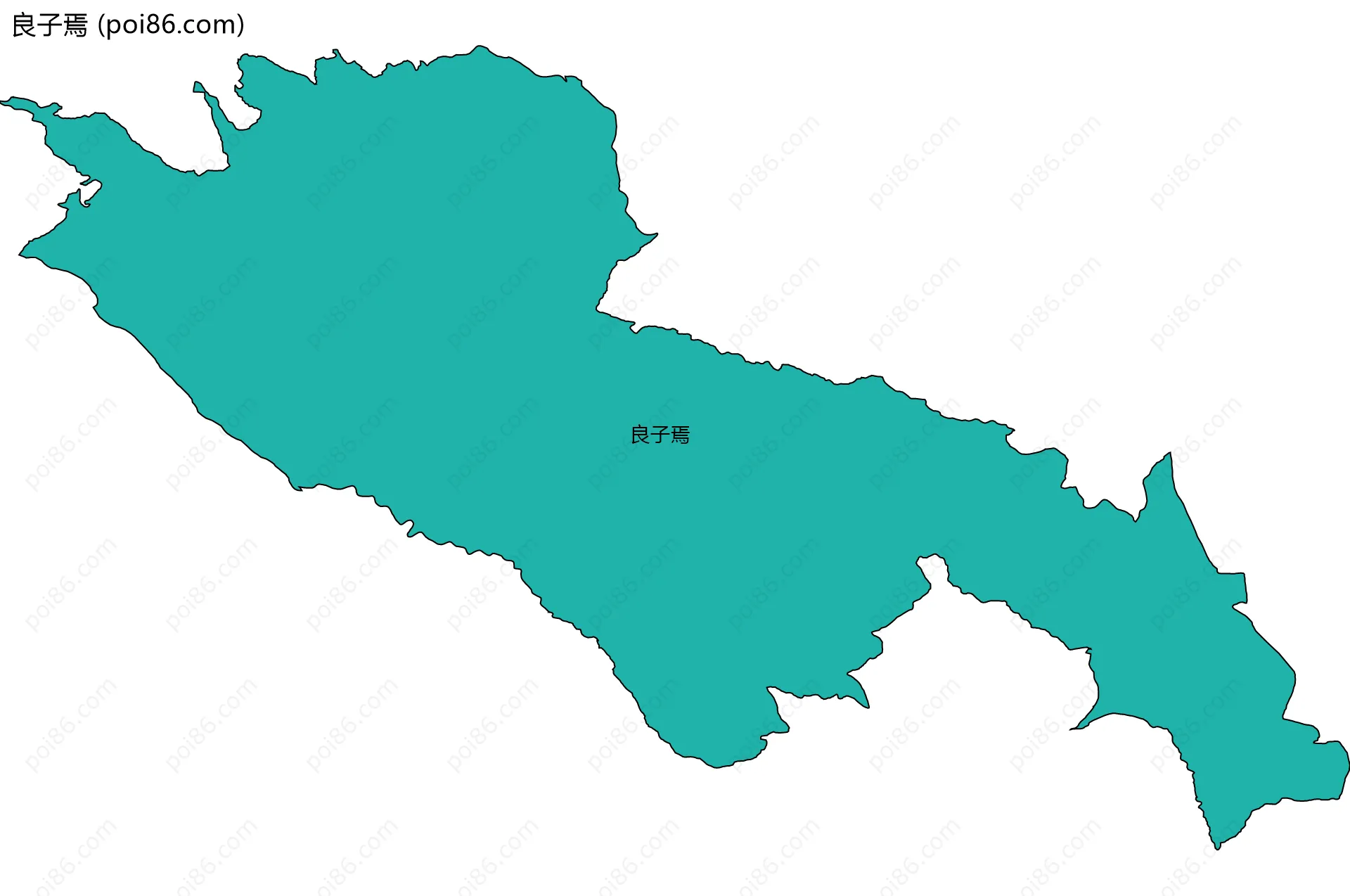 良子焉边界地图