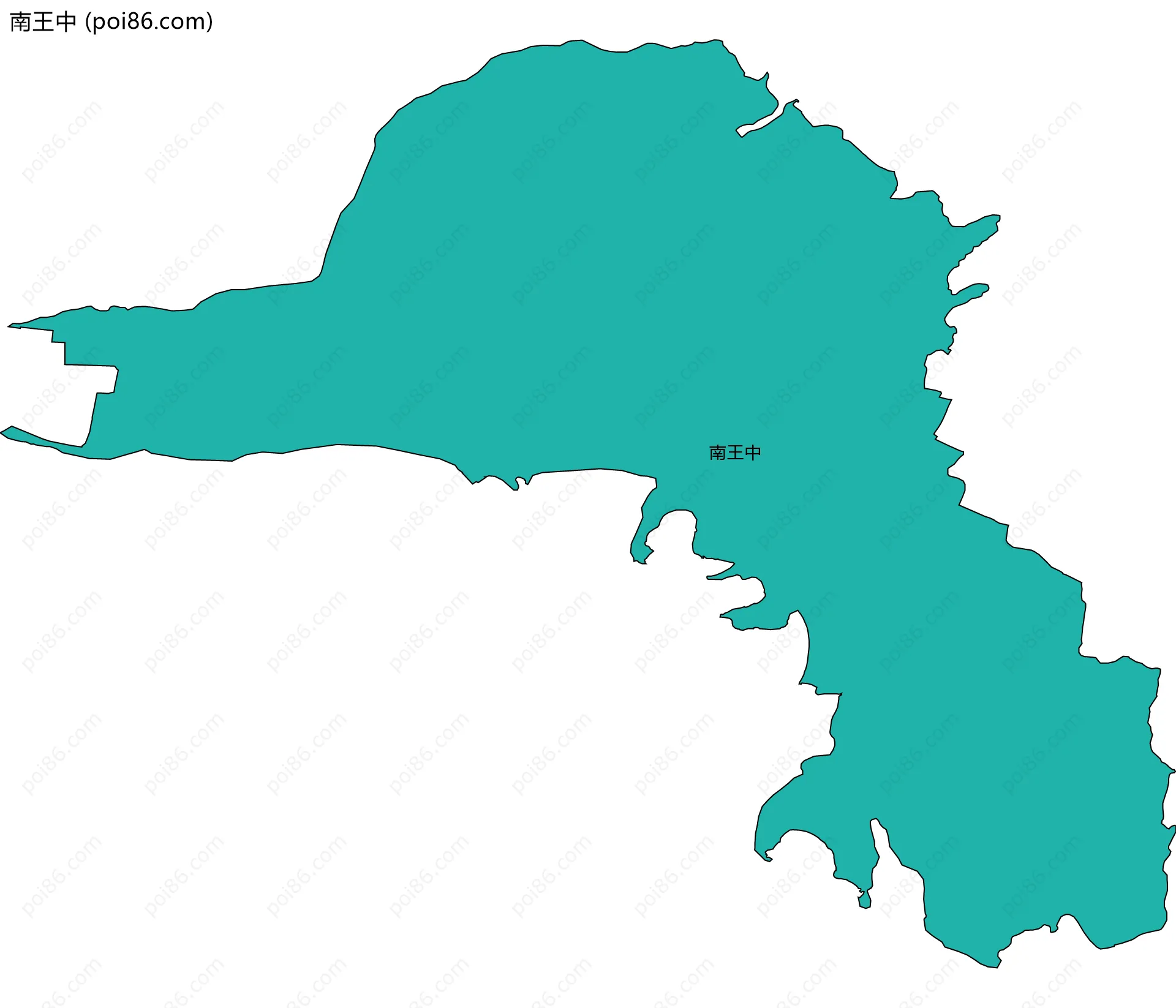 南王中边界地图