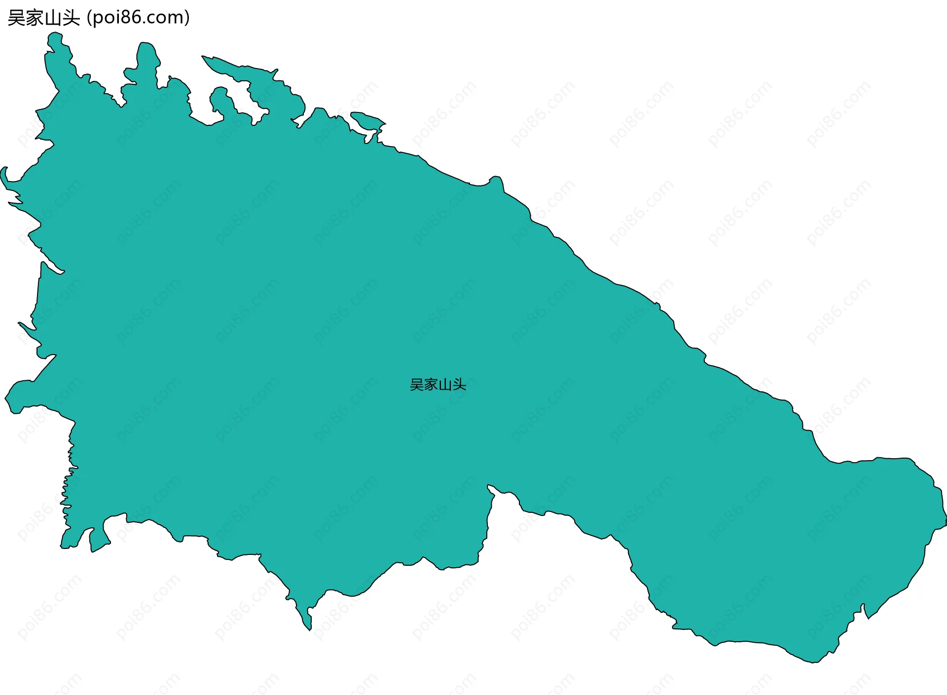 吴家山头边界地图