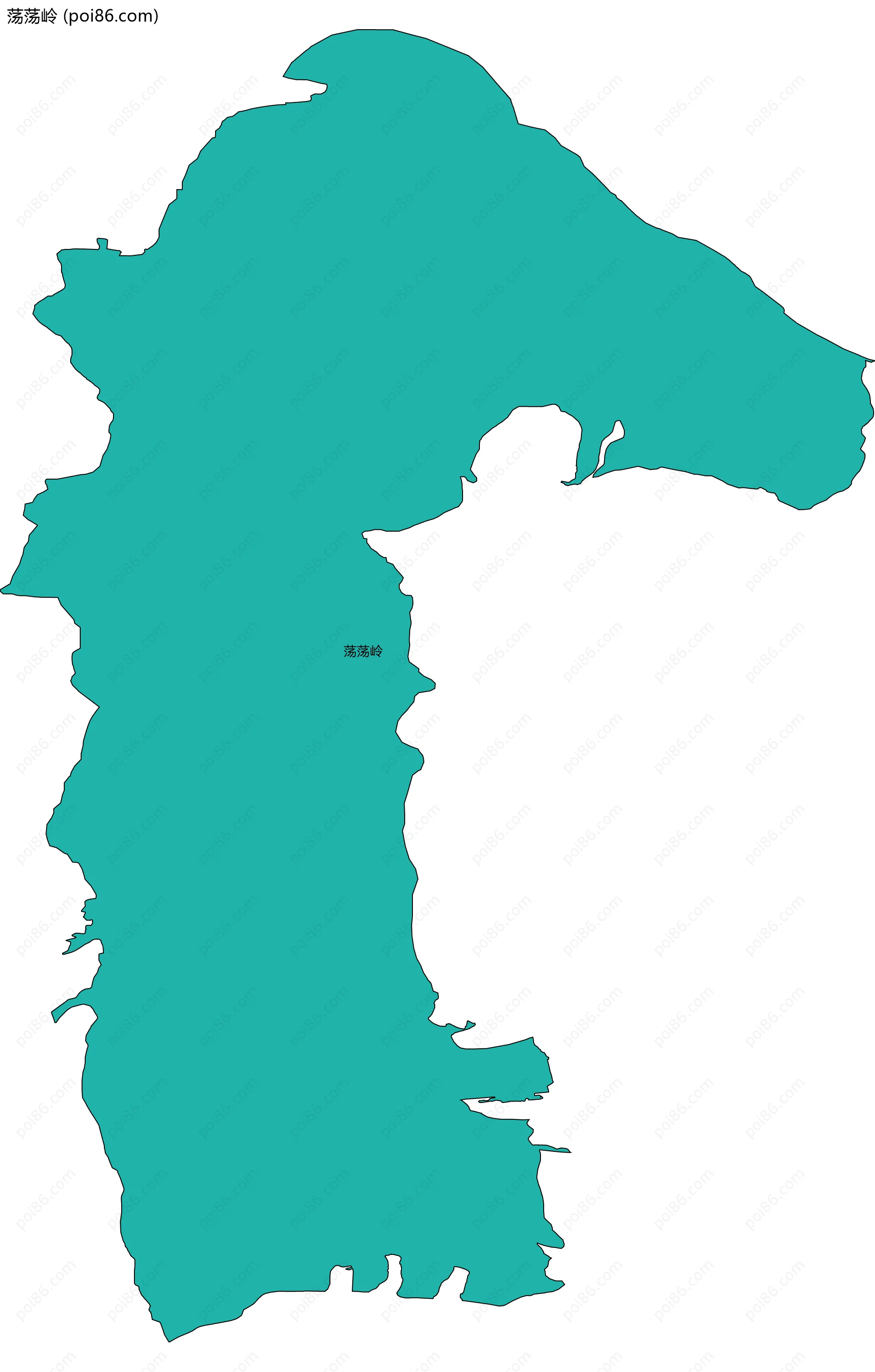 荡荡岭边界地图