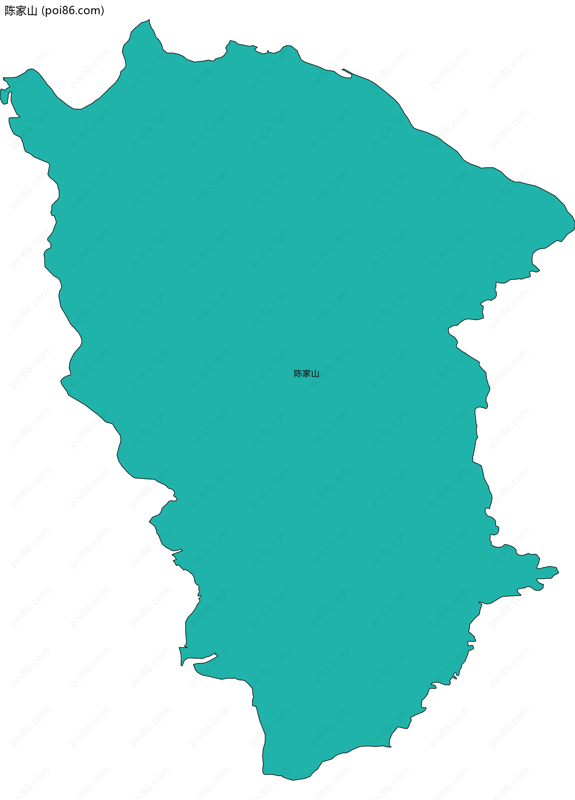 陈家山边界地图