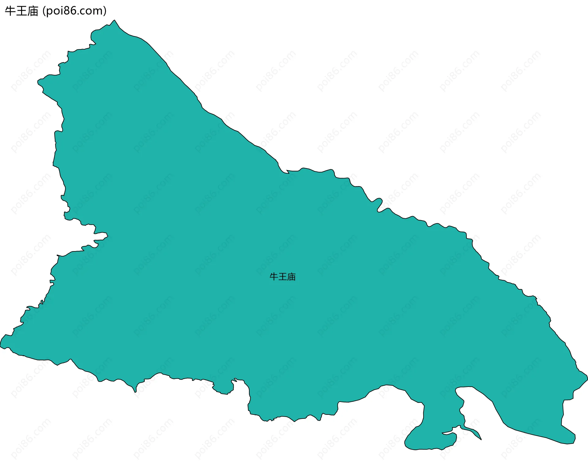 牛王庙边界地图