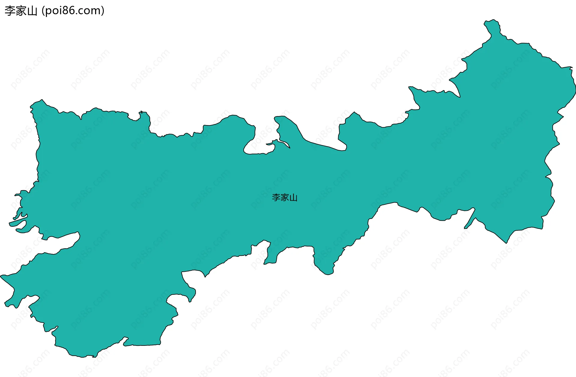 李家山边界地图