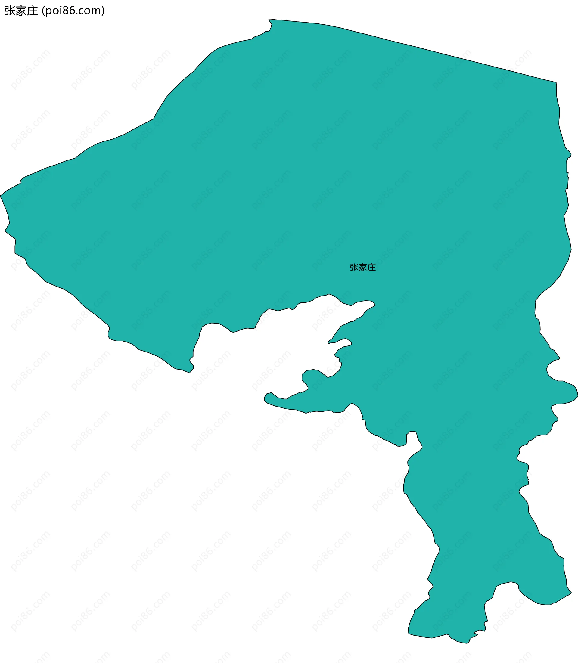 张家庄边界地图