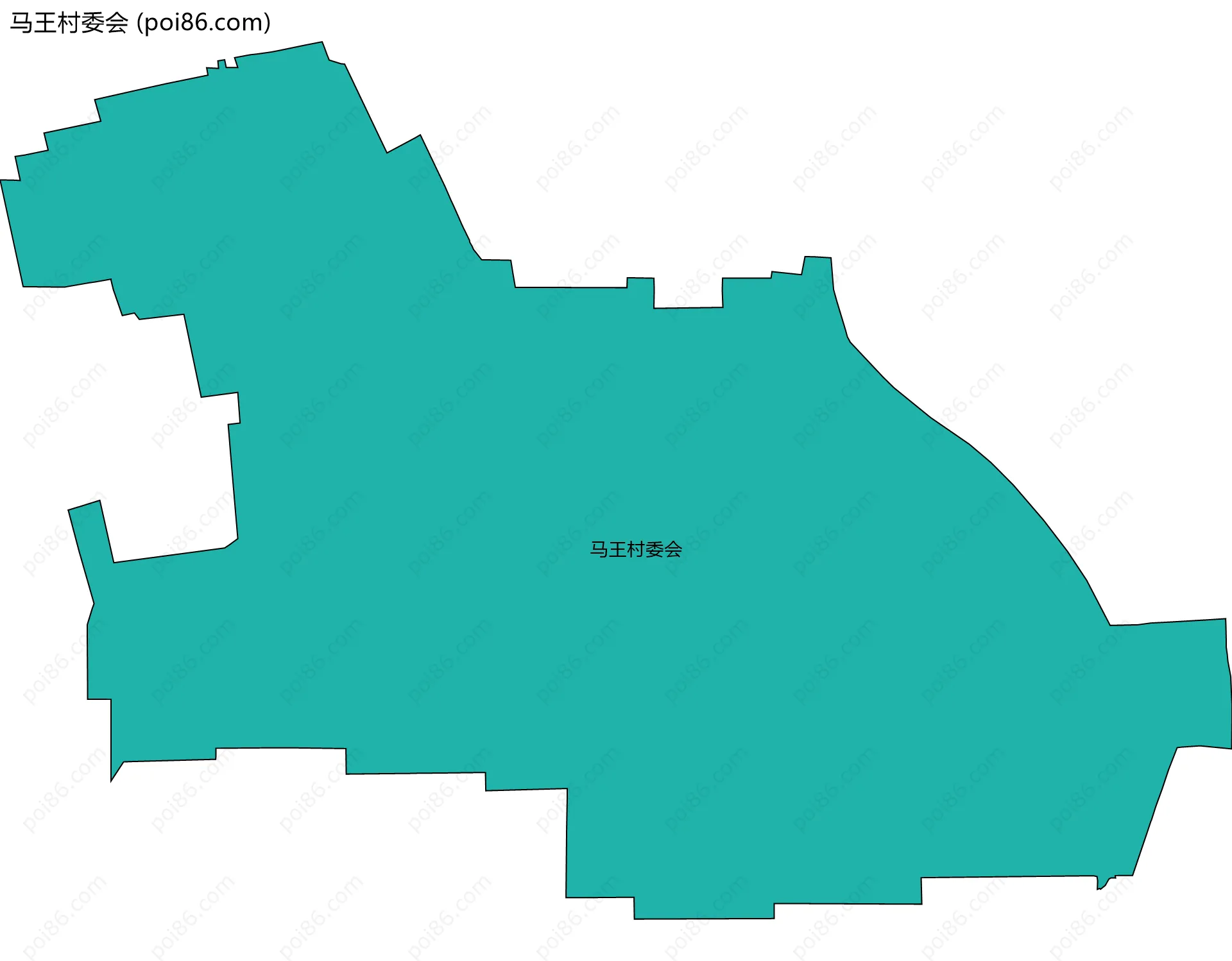 马王村委会边界地图
