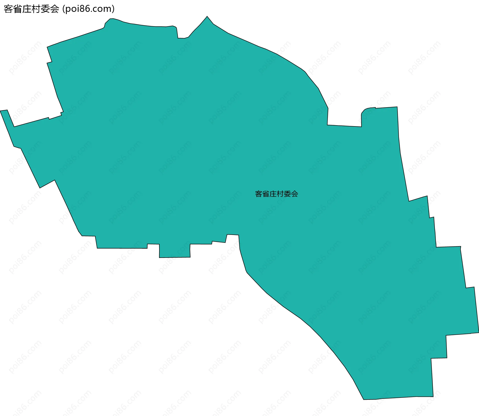 客省庄村委会边界地图