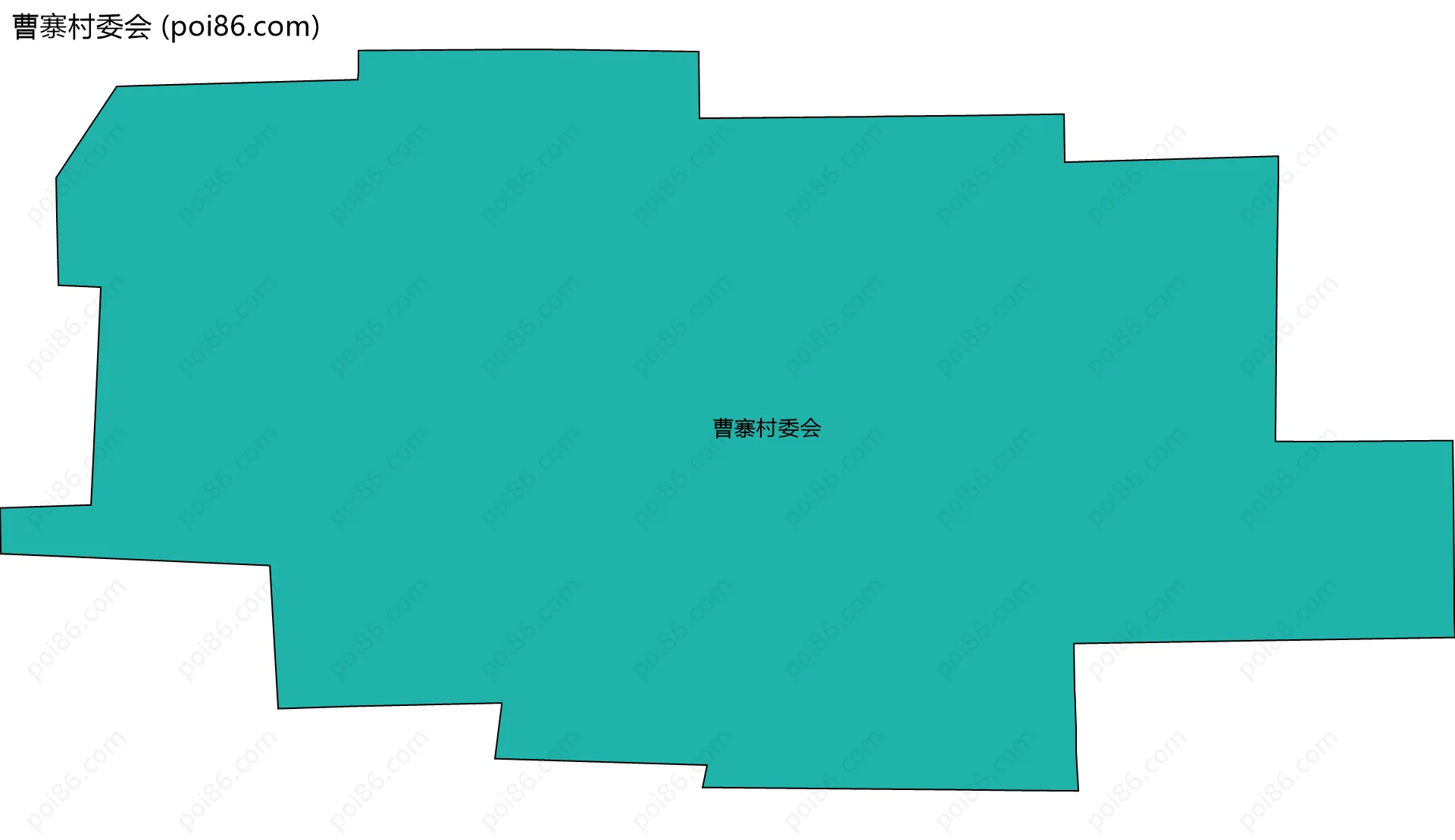 曹寨村委会边界地图