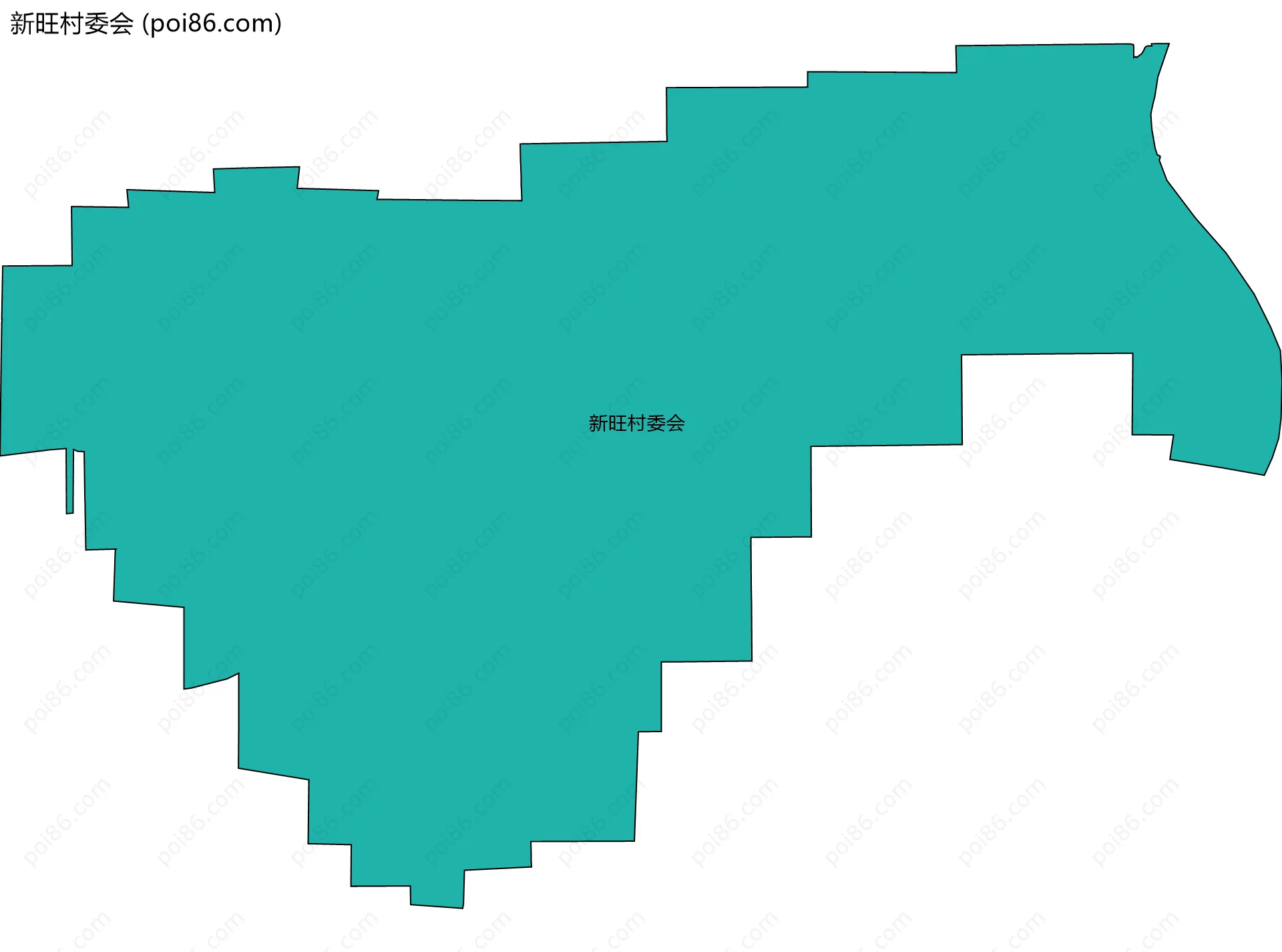 新旺村委会边界地图