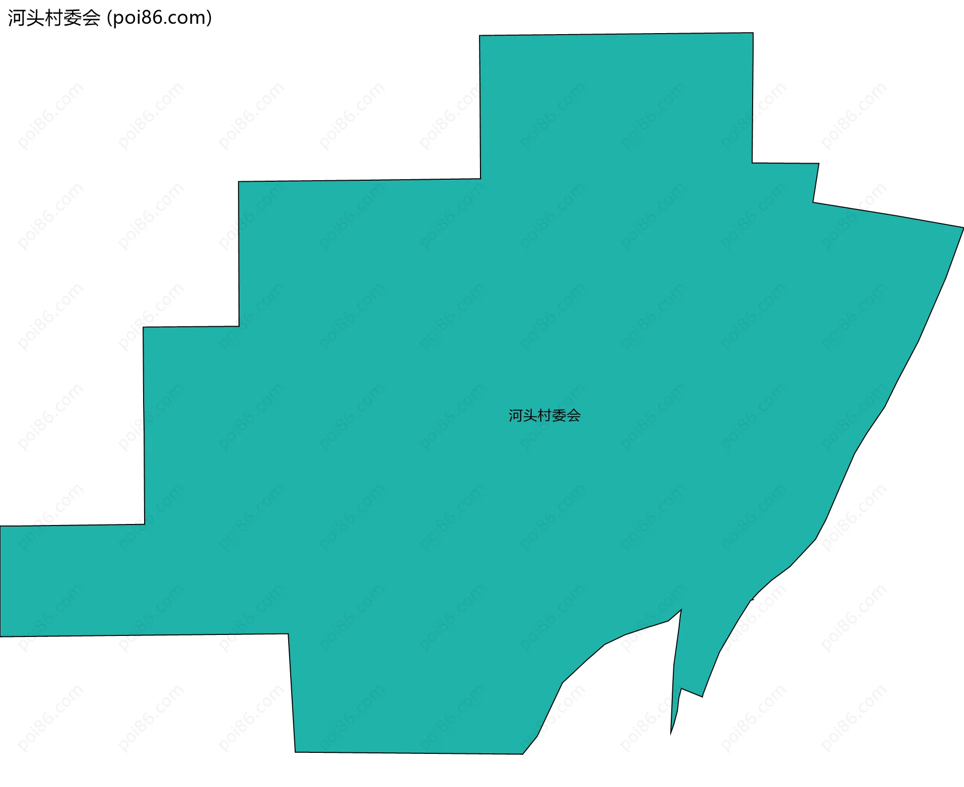 河头村委会边界地图