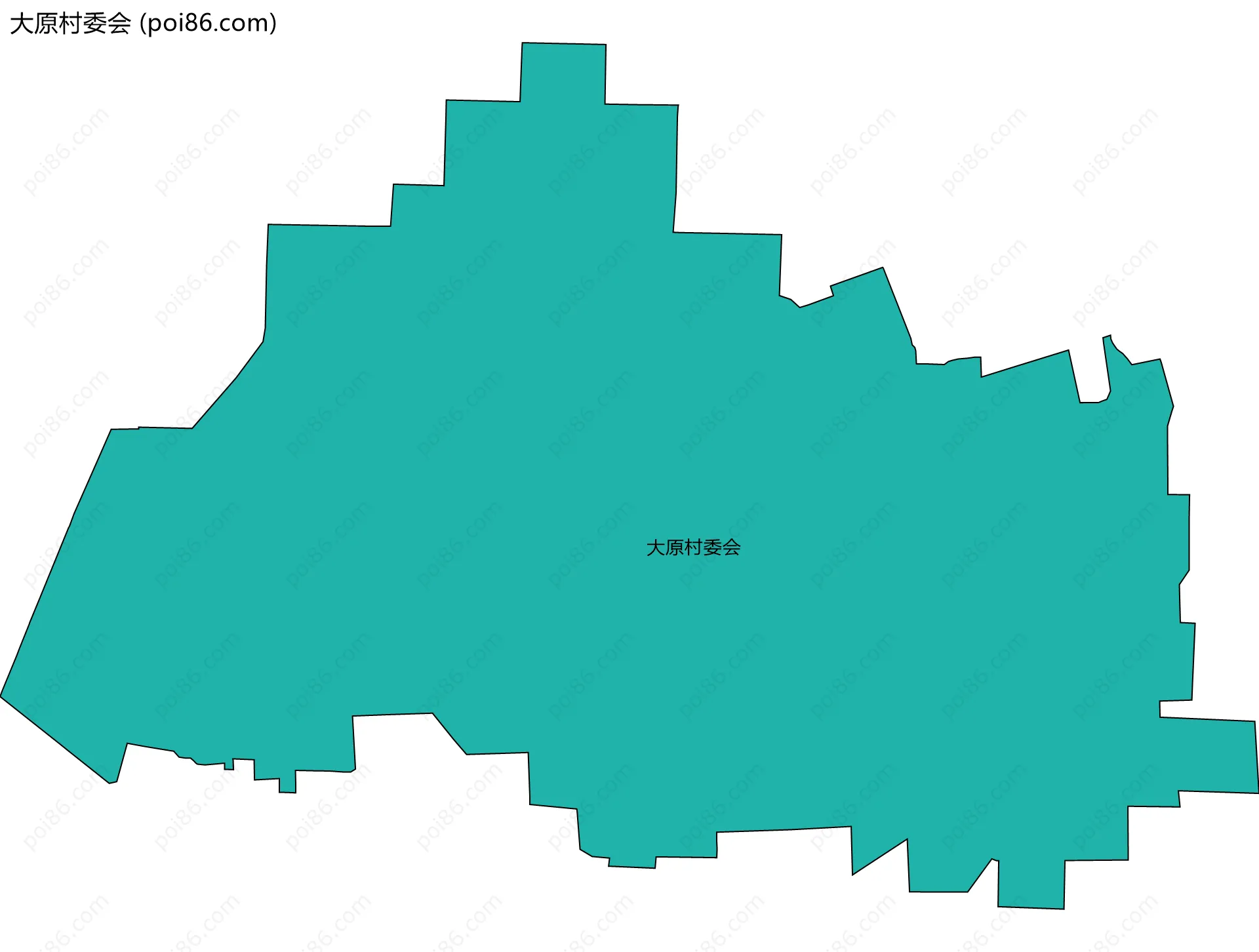 大原村委会边界地图