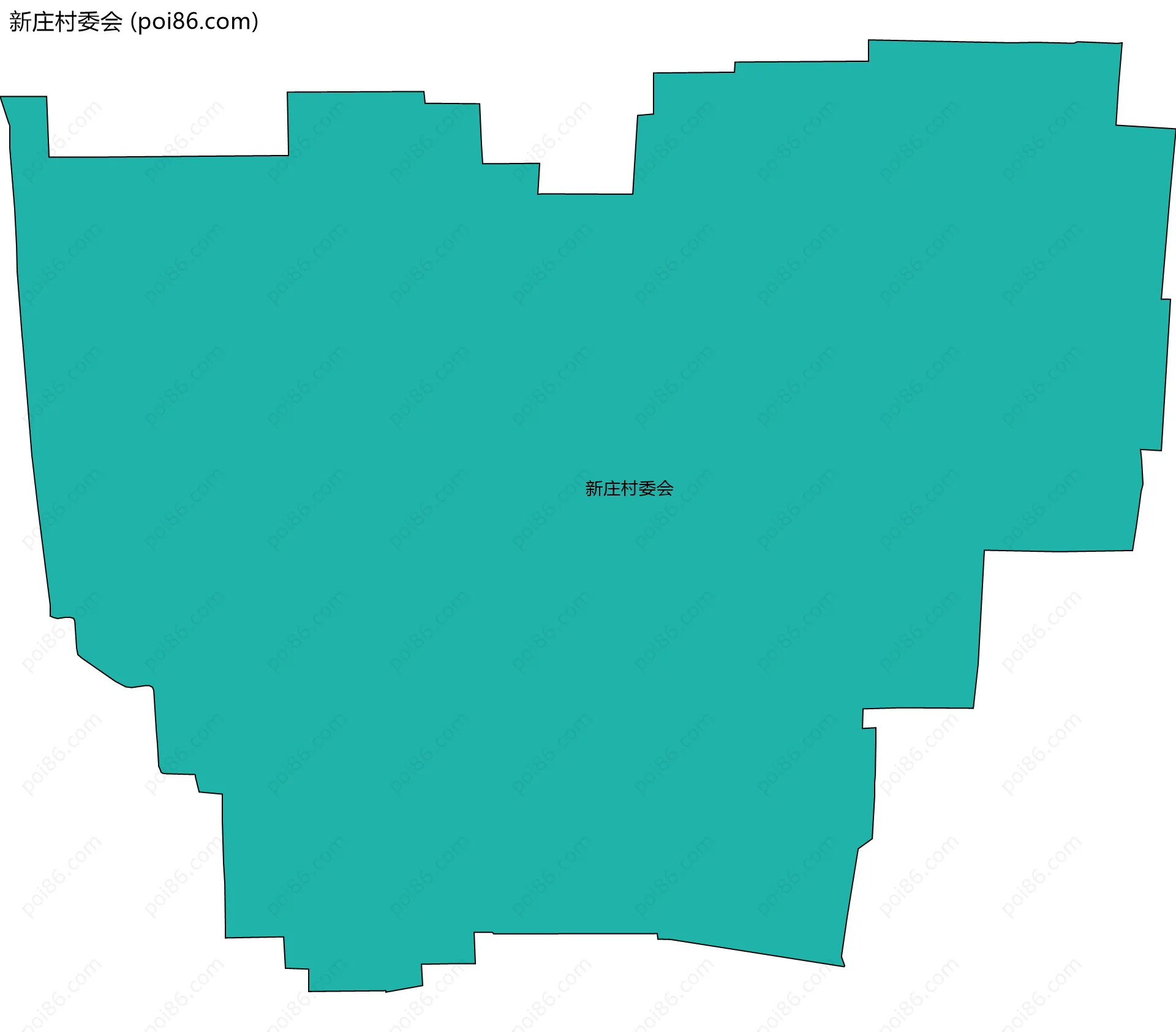 新庄村委会边界地图
