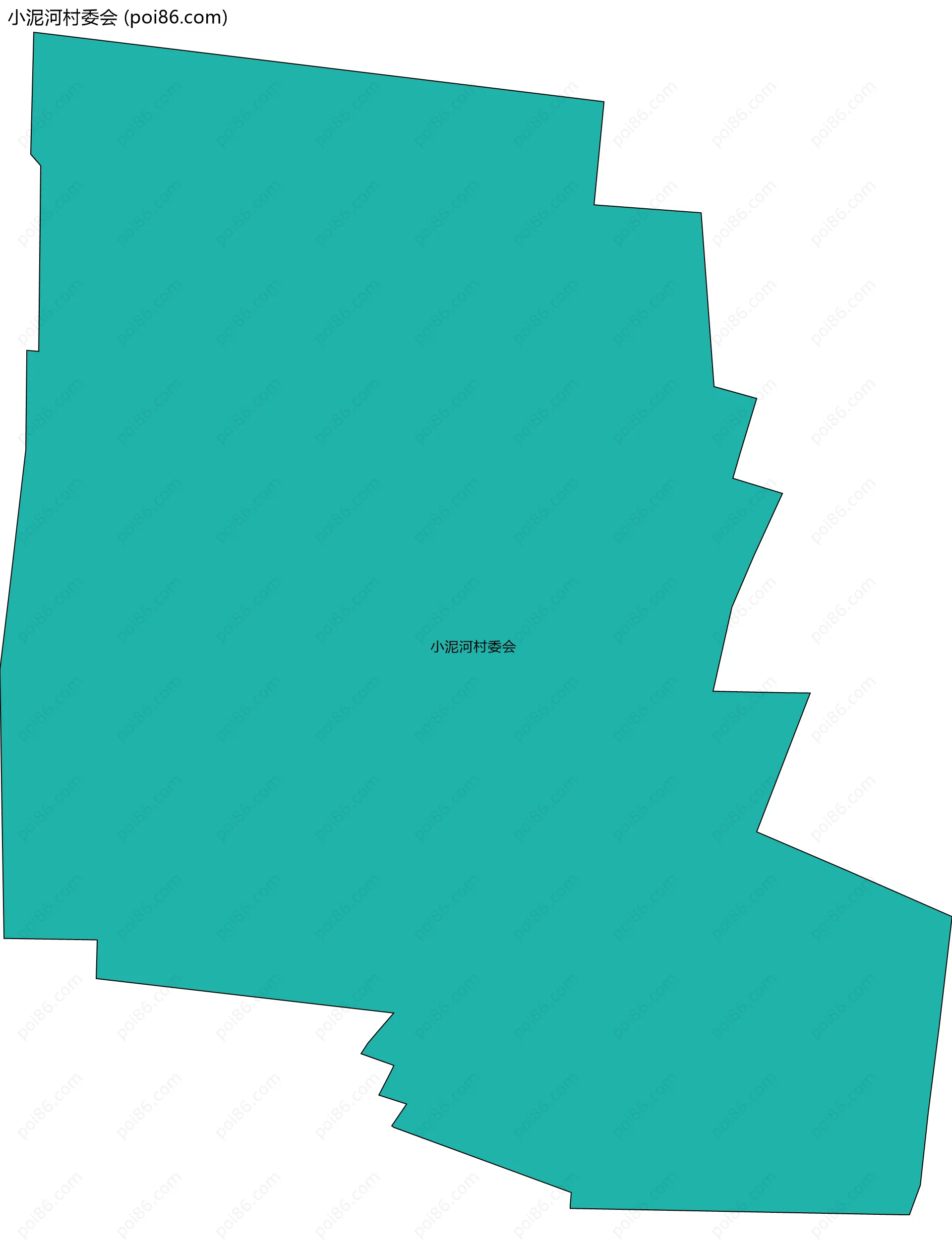 小泥河村委会边界地图