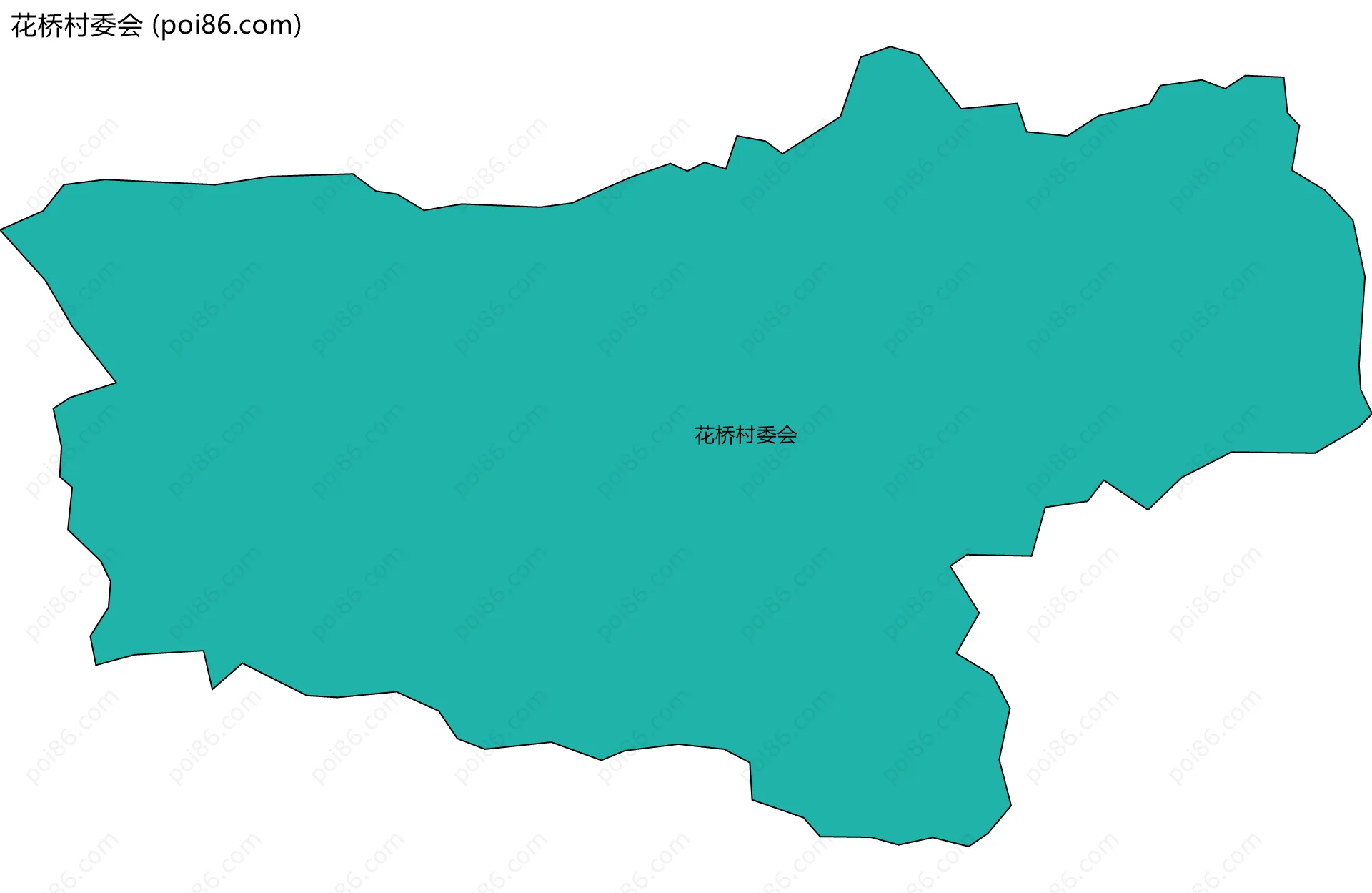 花桥村委会边界地图