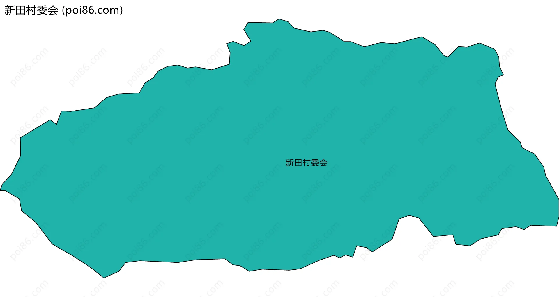 新田村委会边界地图