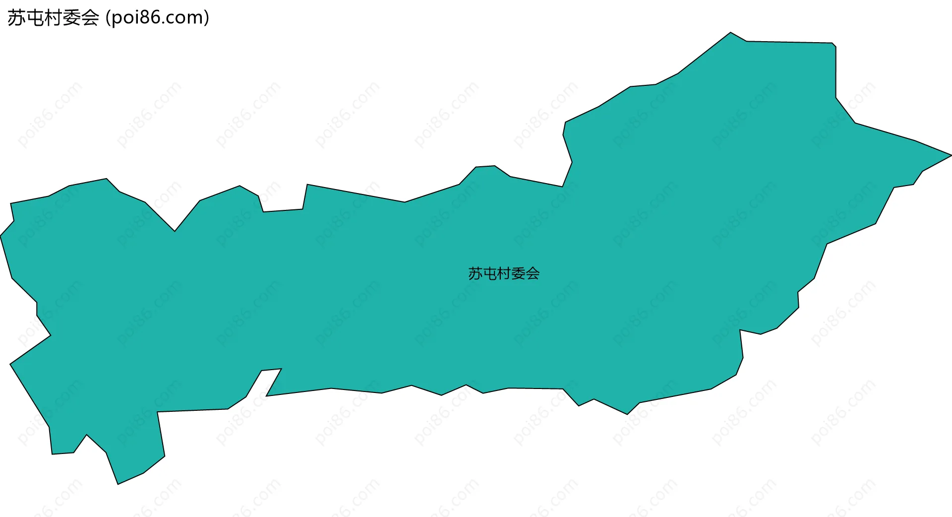 苏屯村委会边界地图