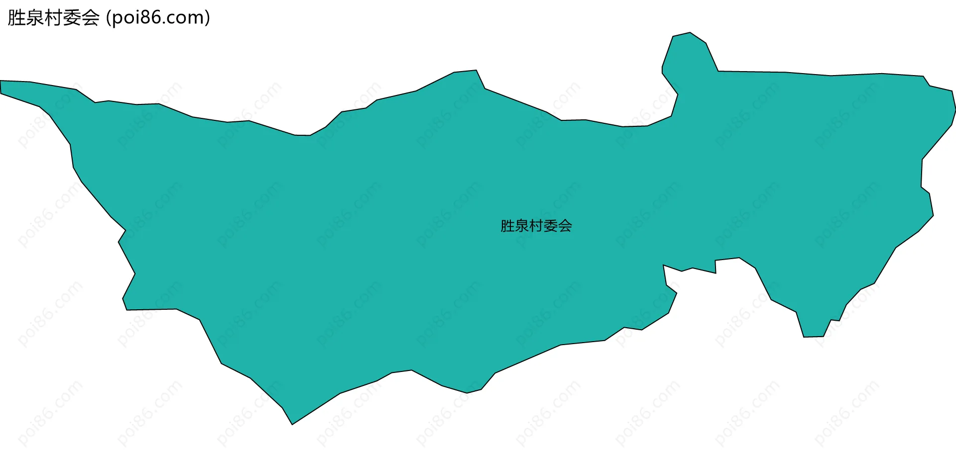 胜泉村委会边界地图