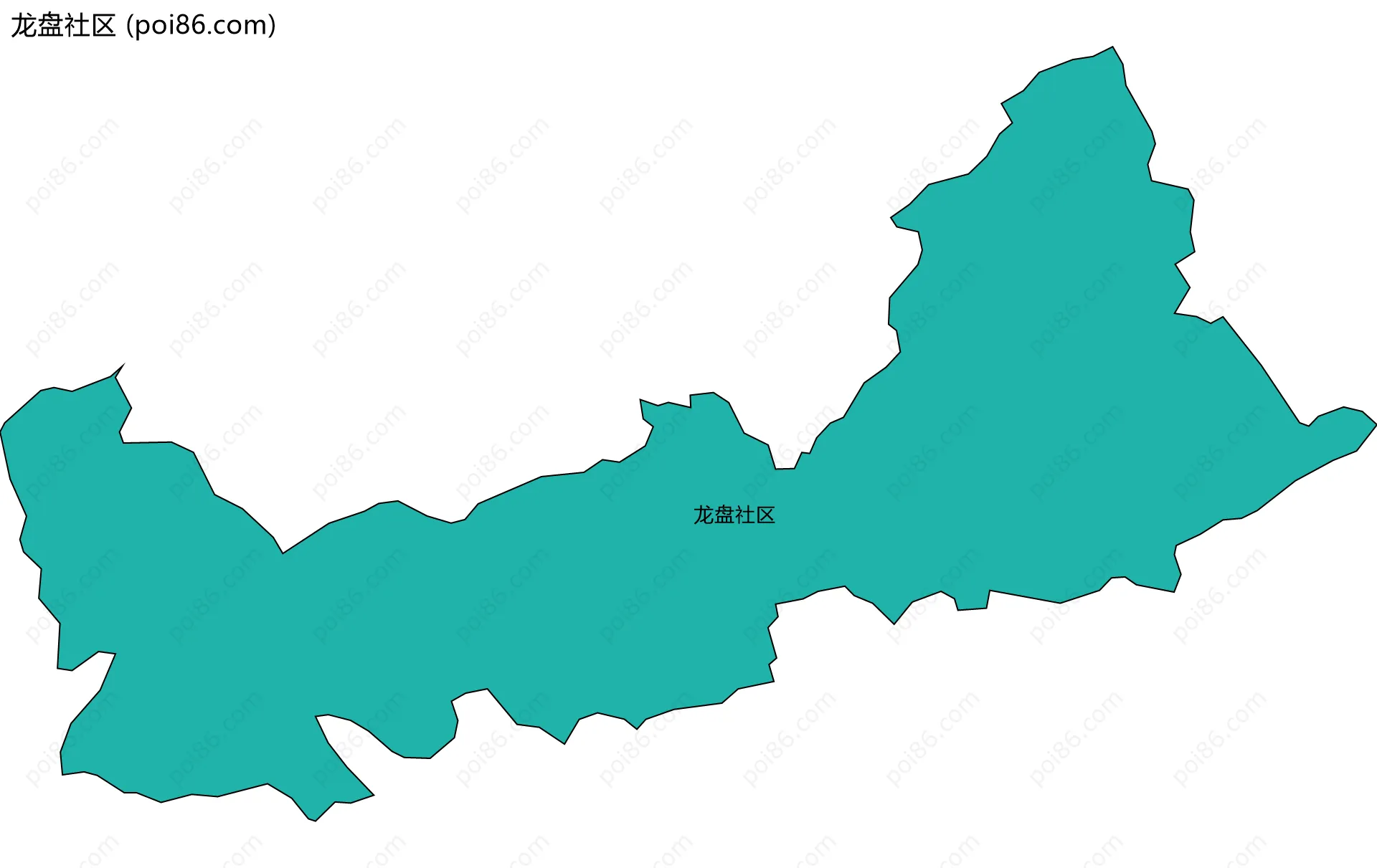 龙盘社区边界地图