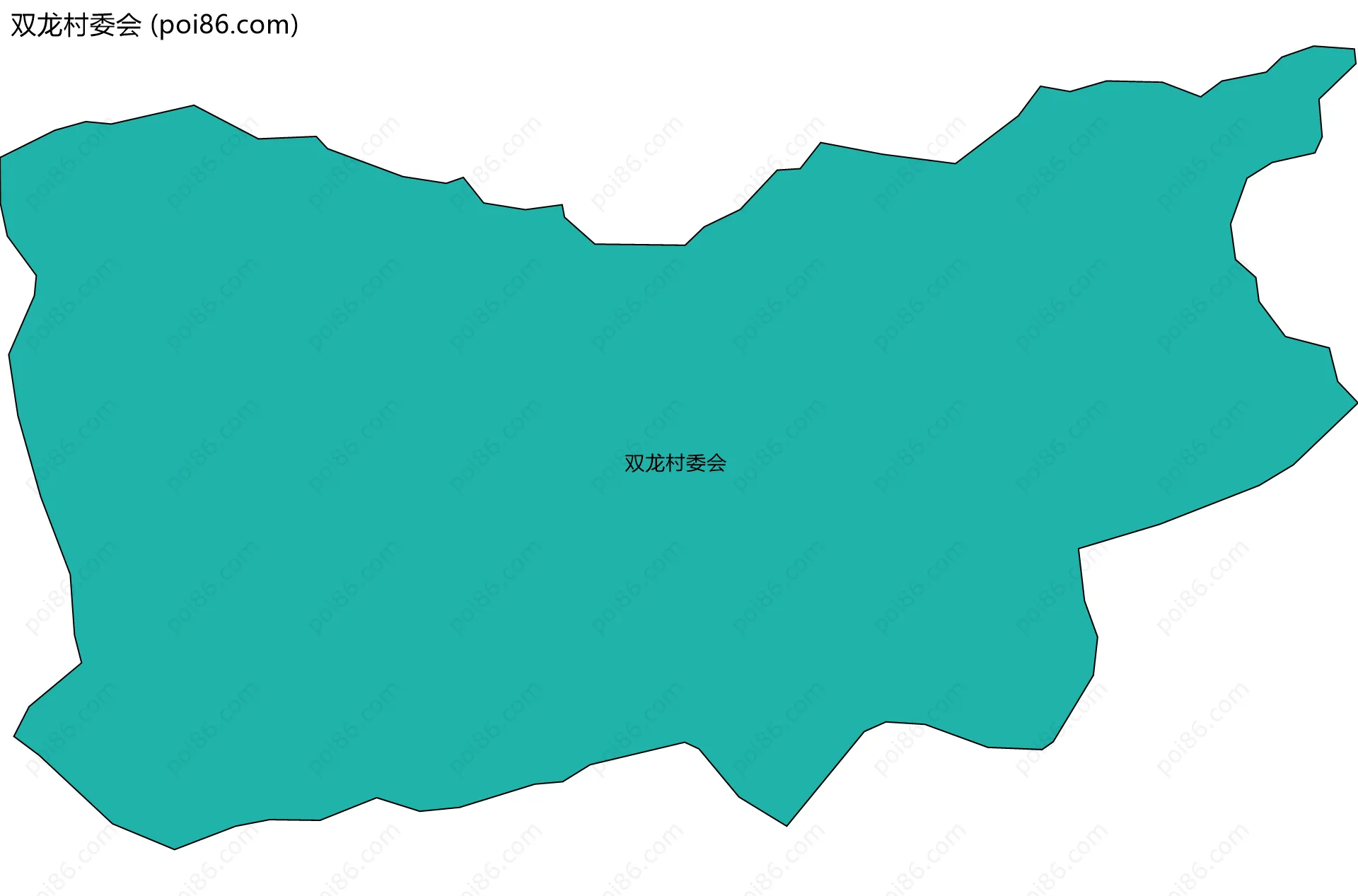 双龙村委会边界地图