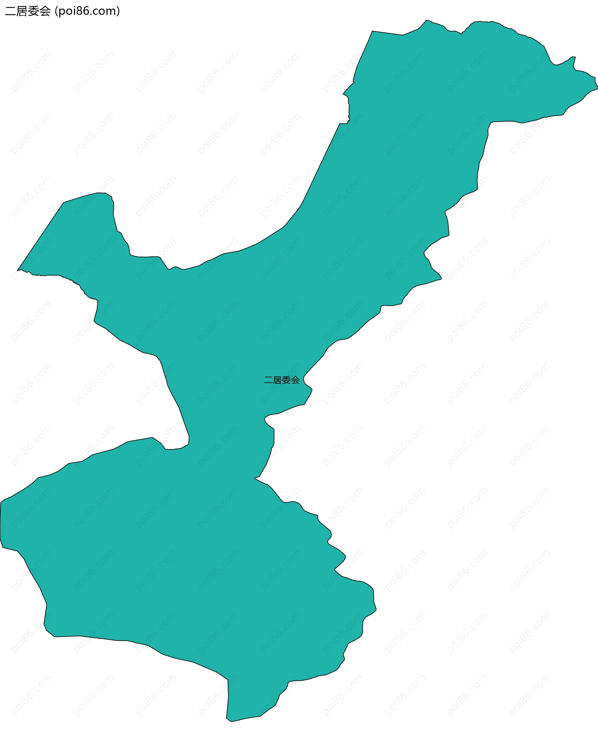 二居委会边界地图