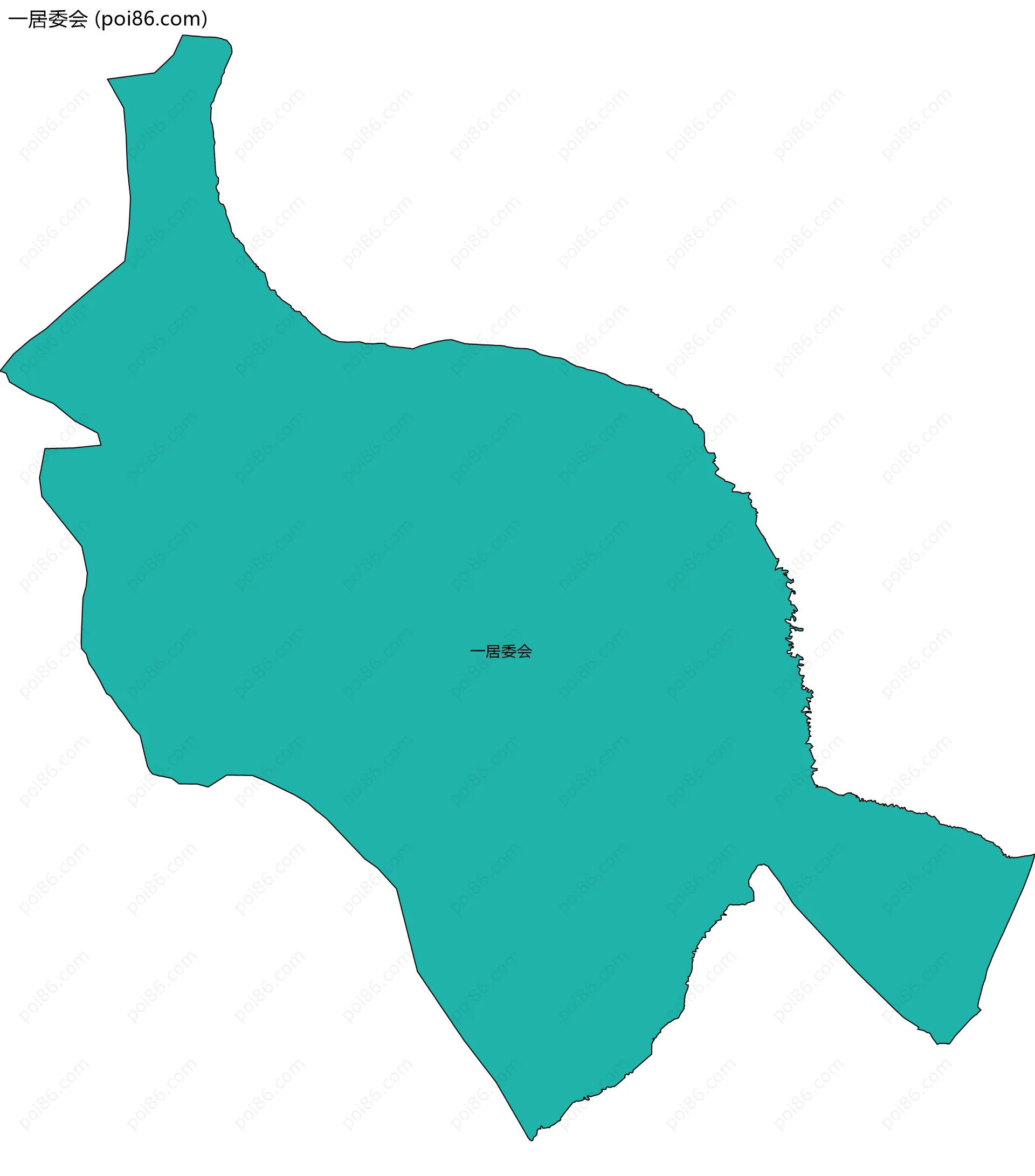 一居委会边界地图