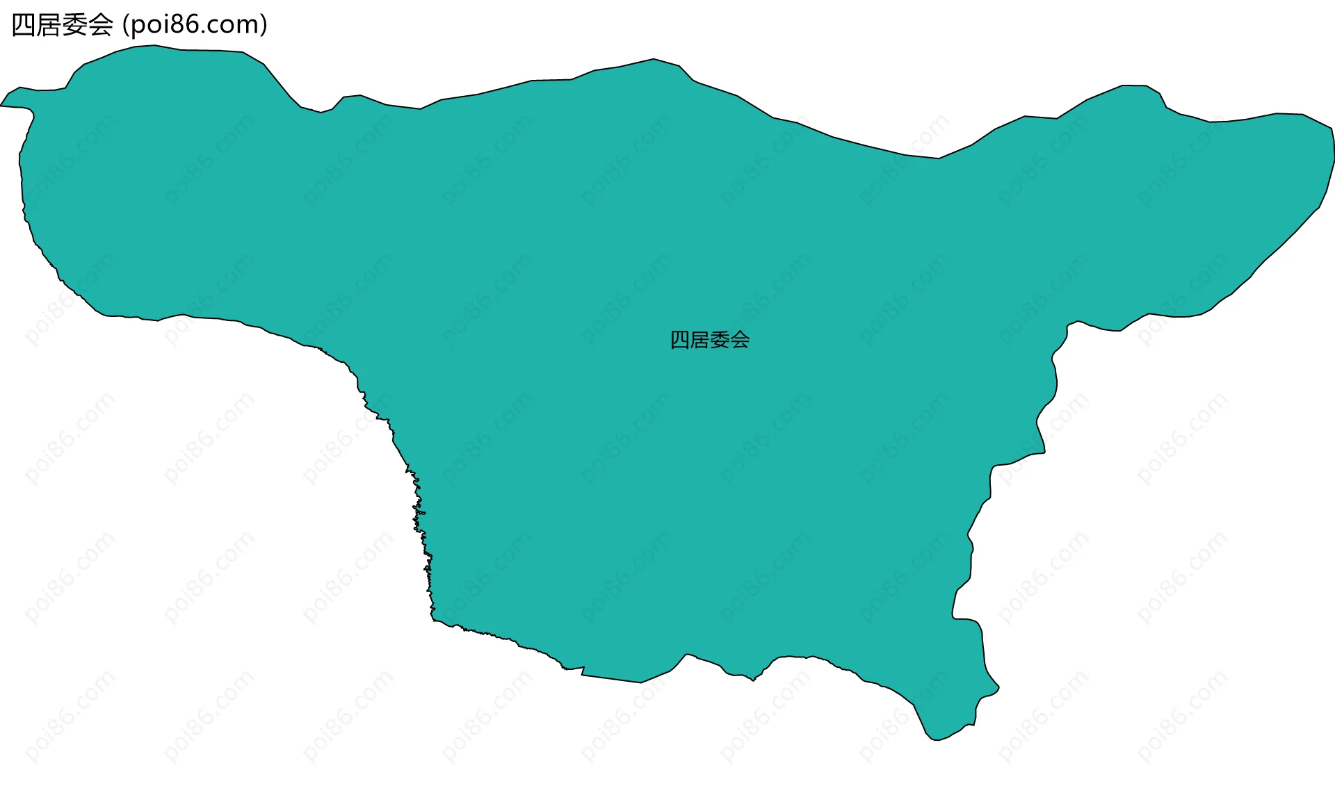 四居委会边界地图