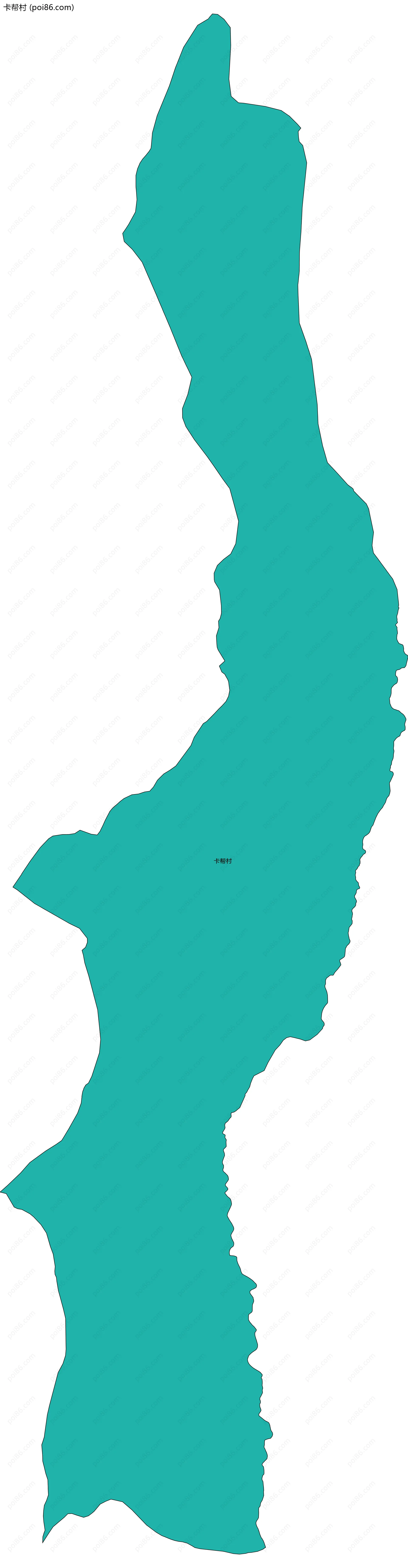 卡帮村边界地图