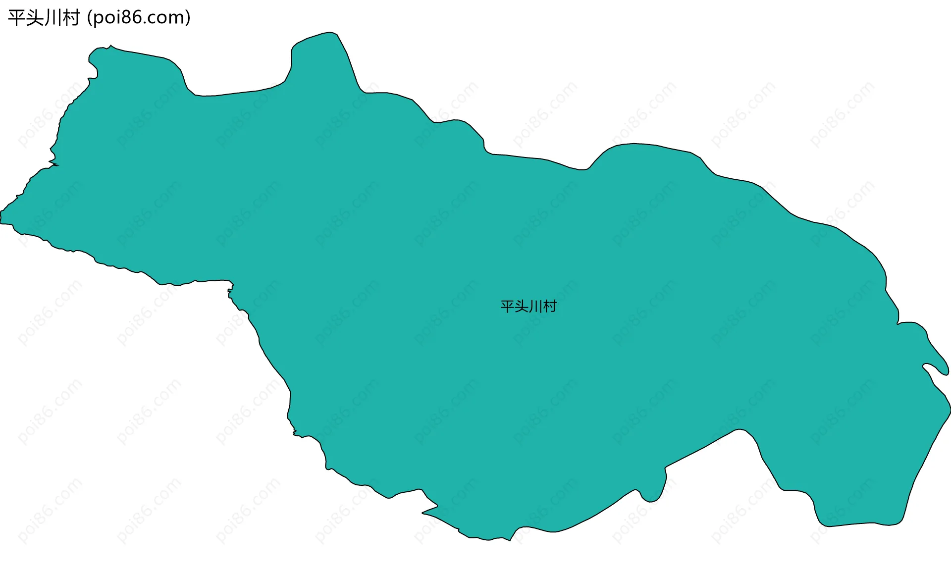 平头川村边界地图