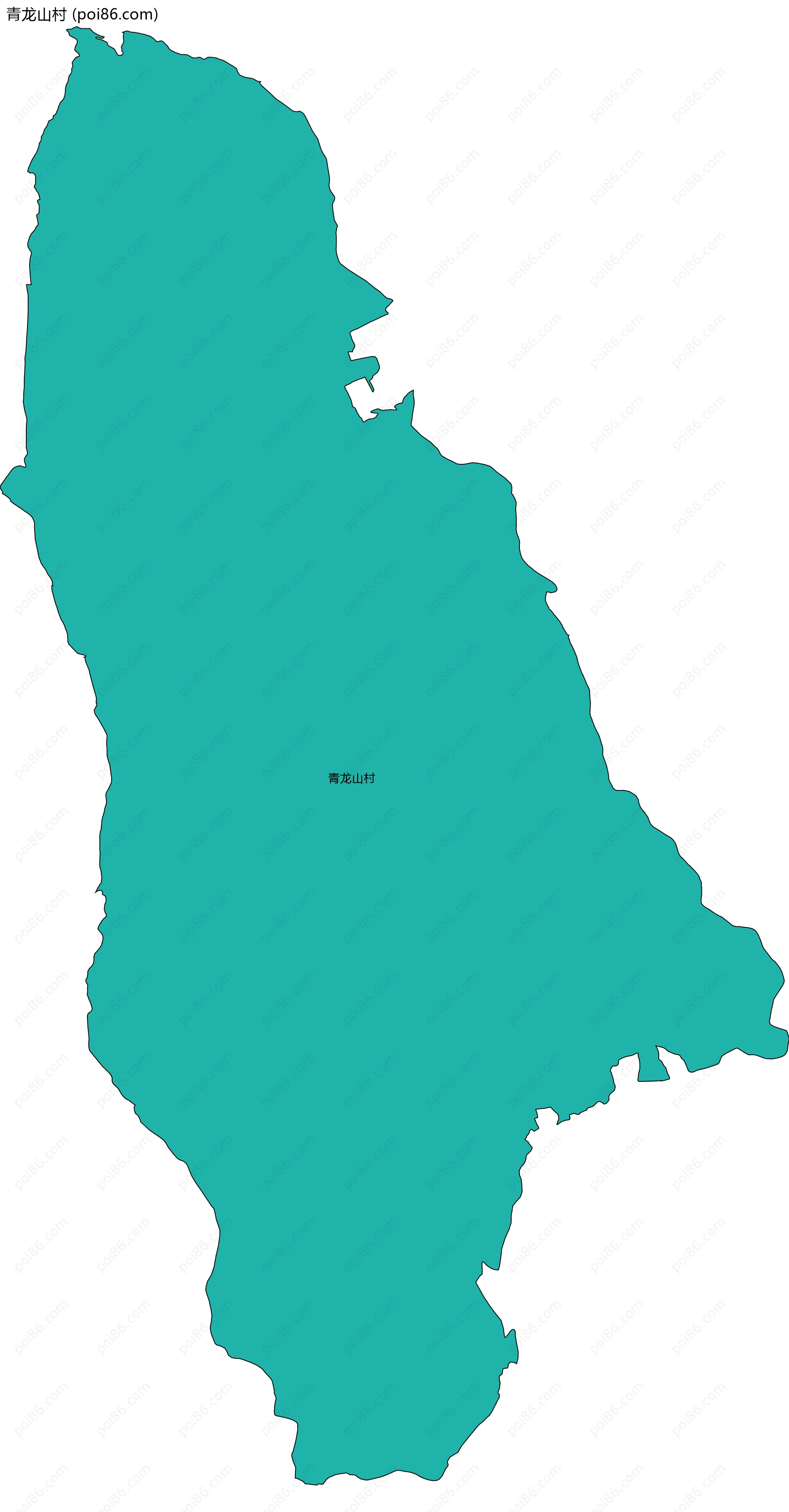 青龙山村边界地图