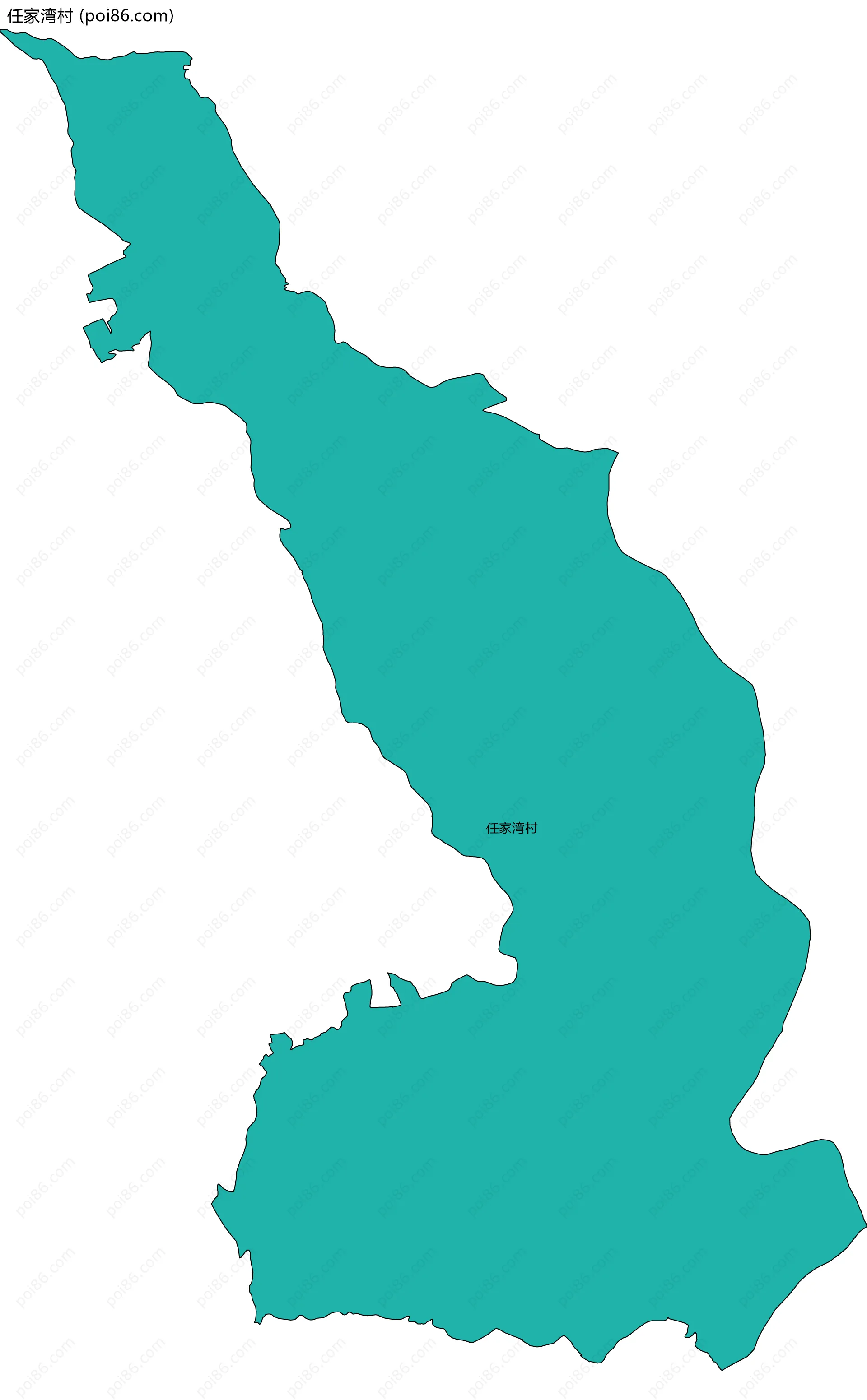 任家湾村边界地图