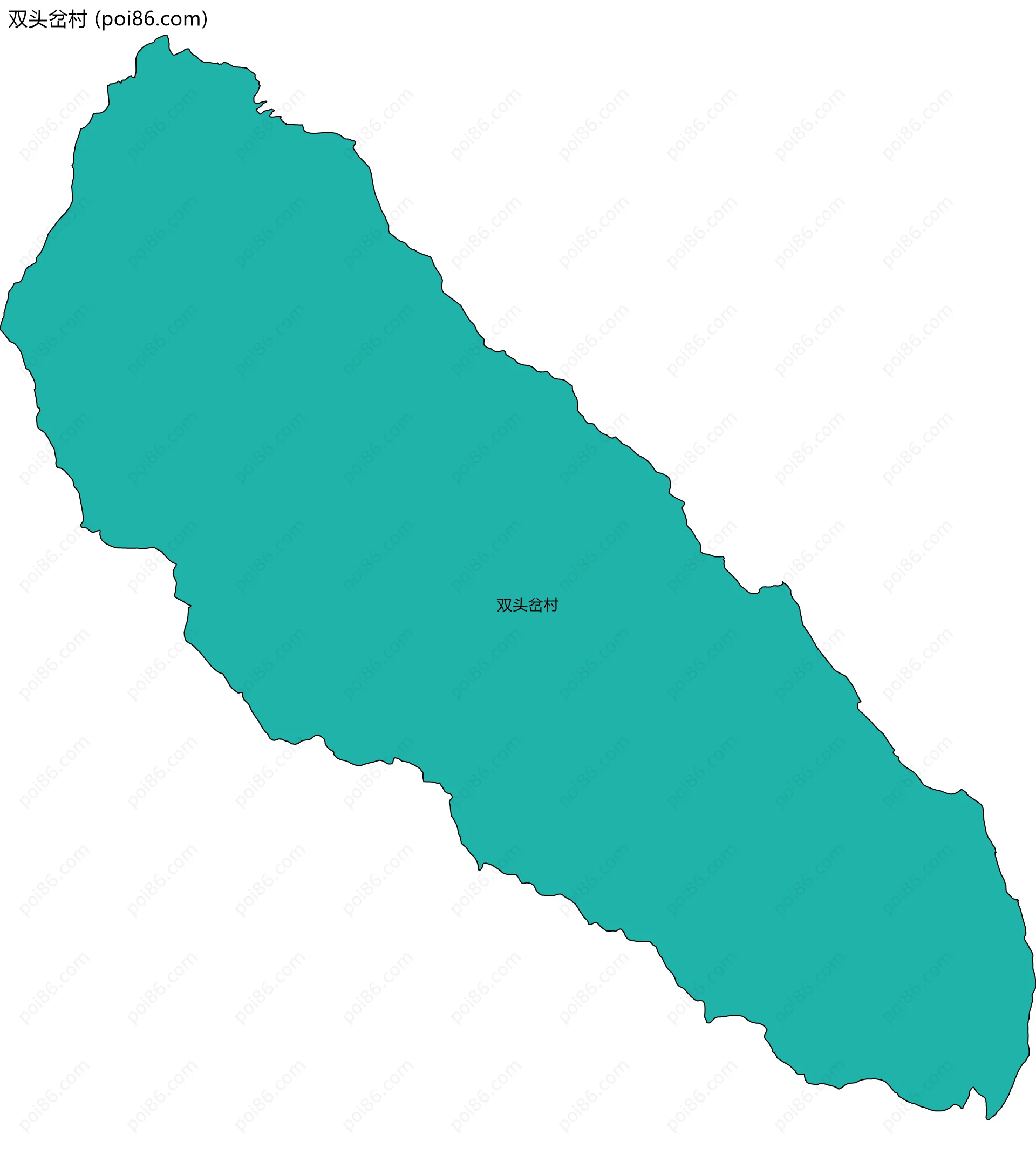 双头岔村边界地图