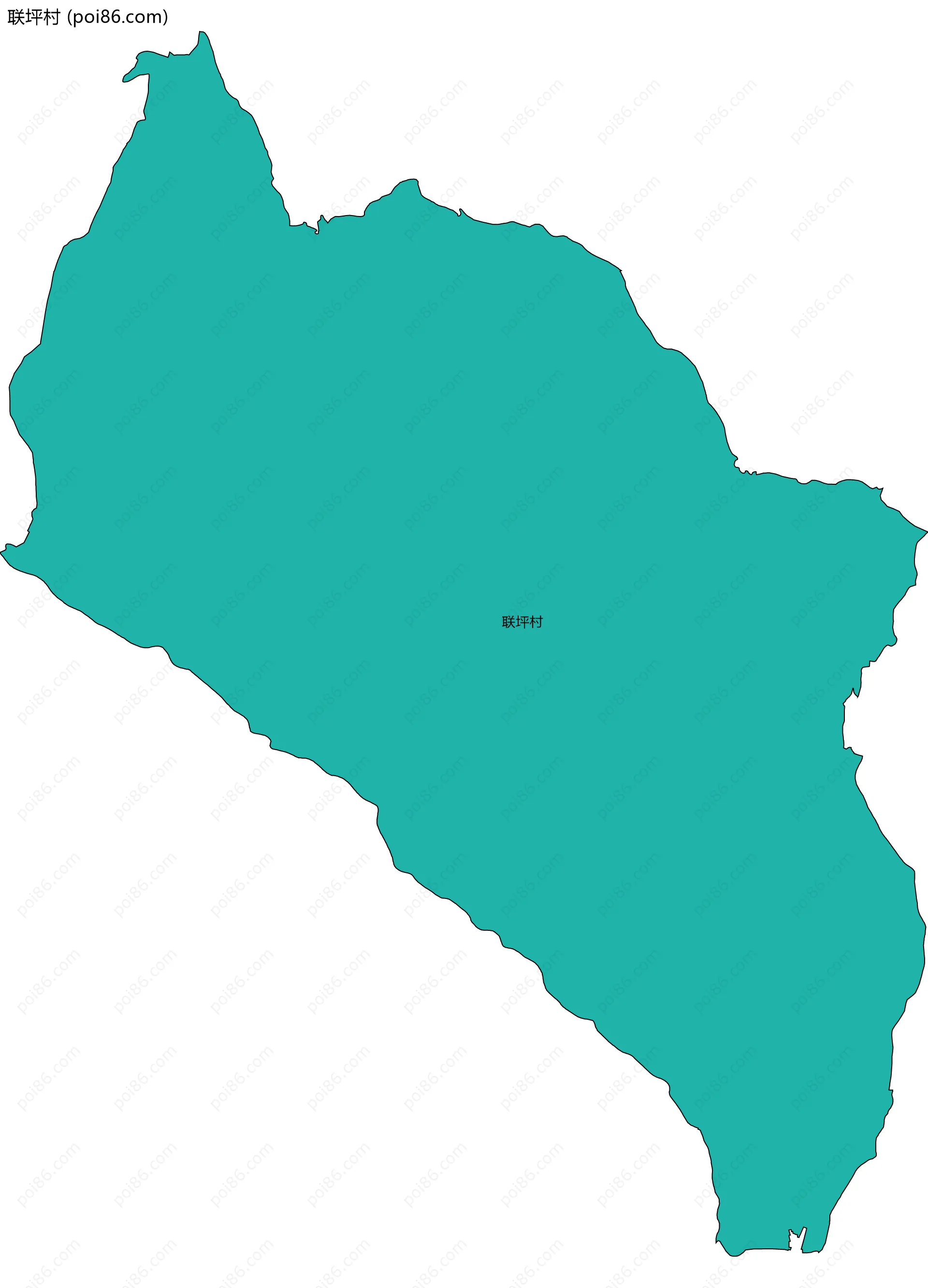 联坪村边界地图