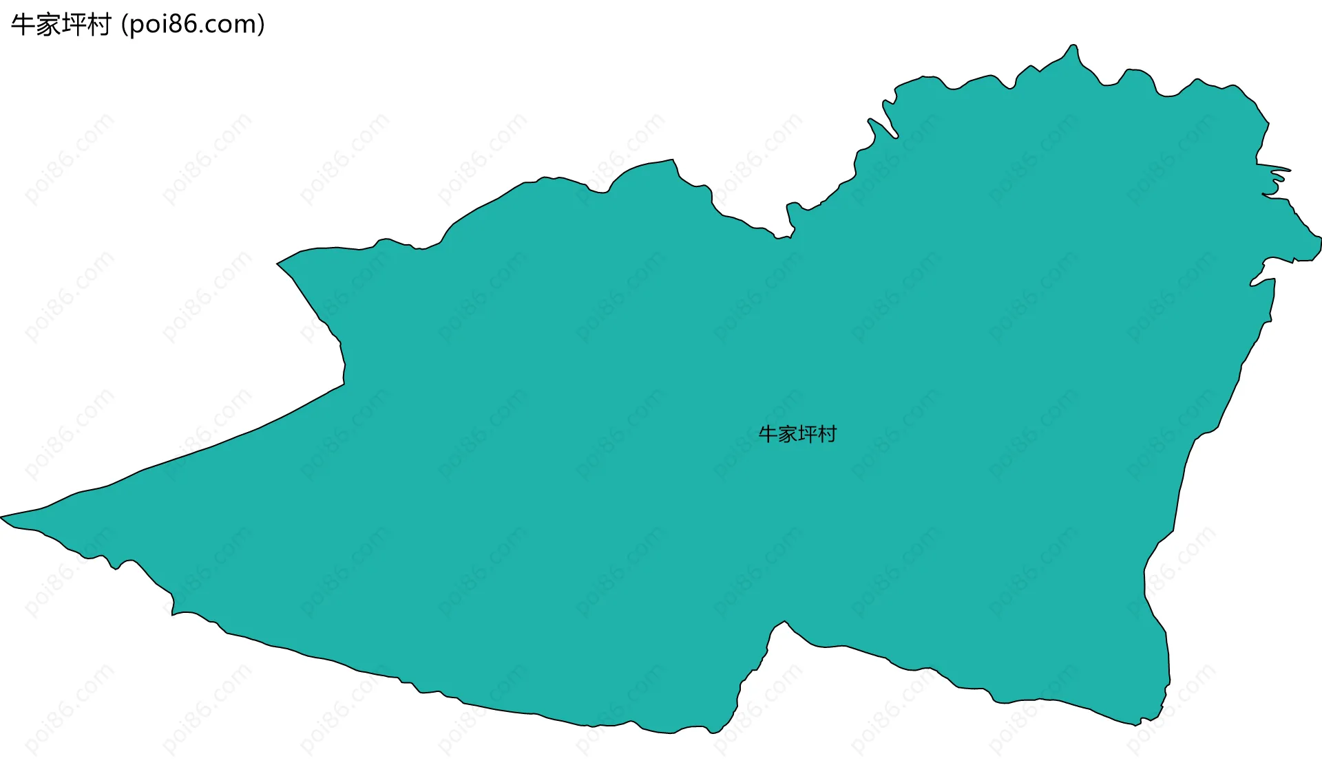 牛家坪村边界地图