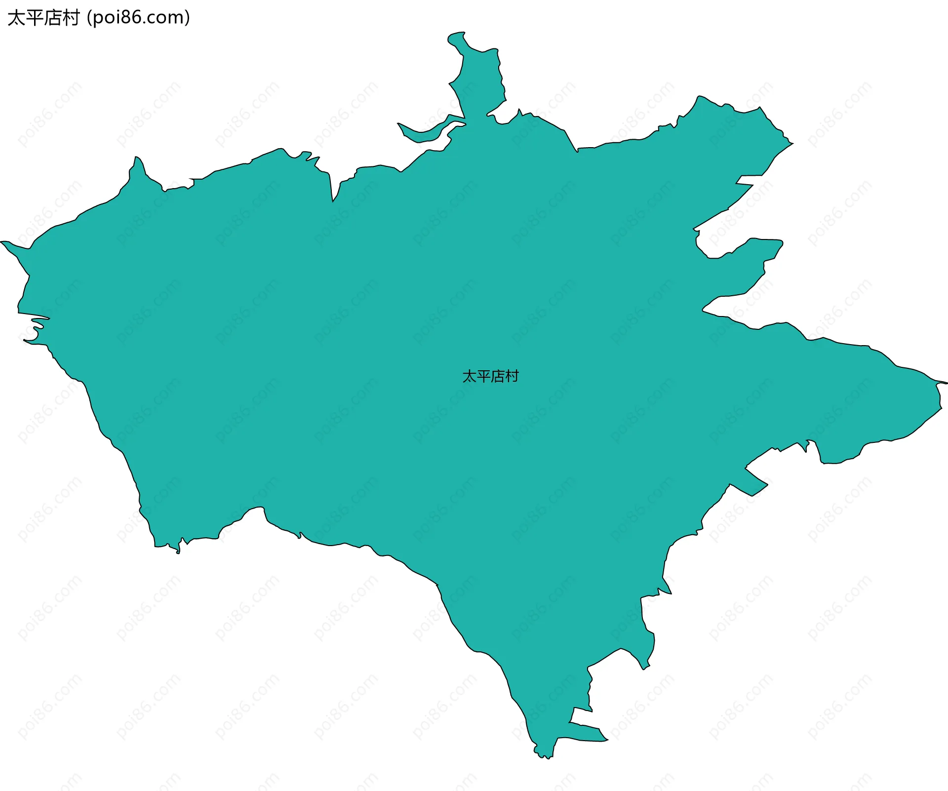 太平店村边界地图