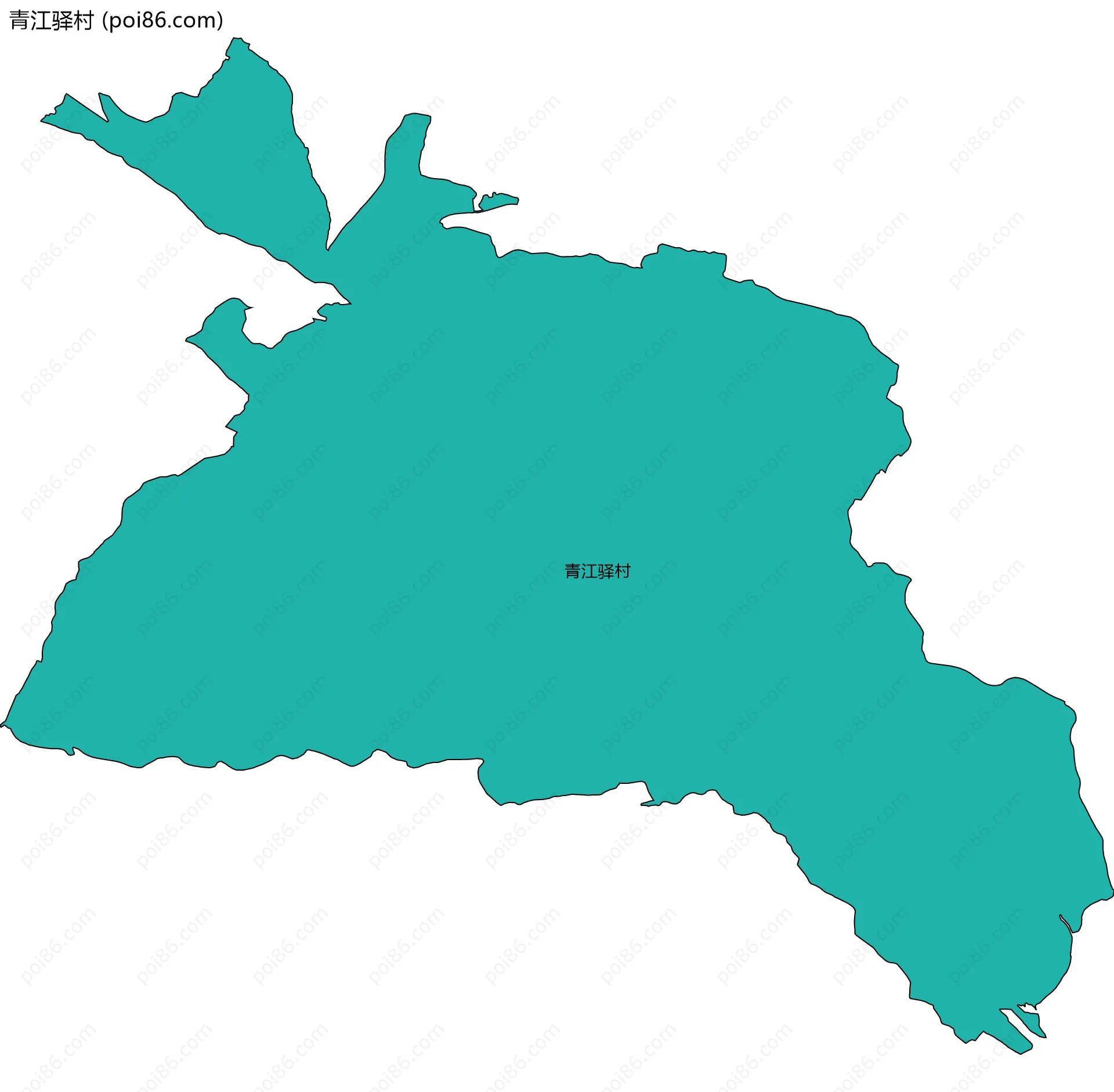 青江驿村边界地图