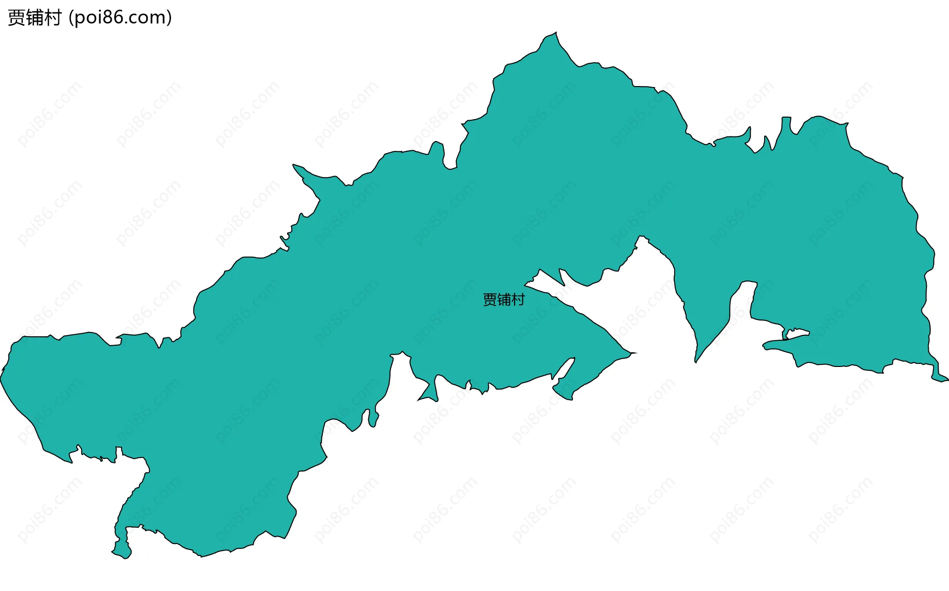 贾铺村边界地图