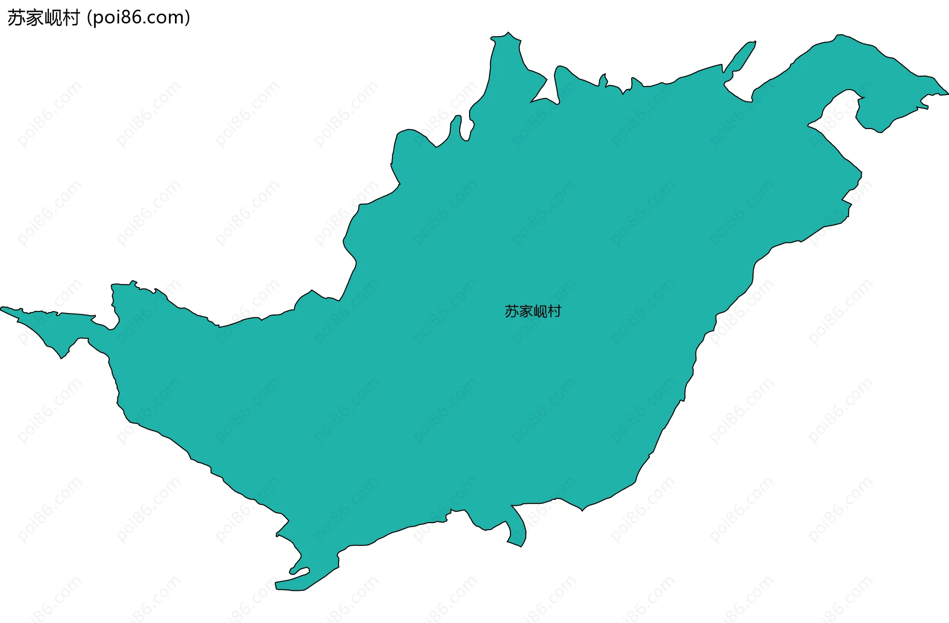 苏家岘村边界地图