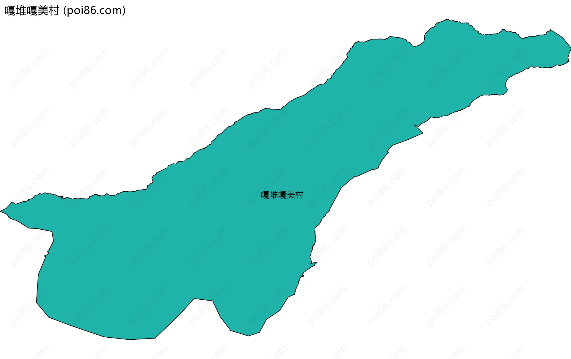 嘎堆嘎美村边界地图