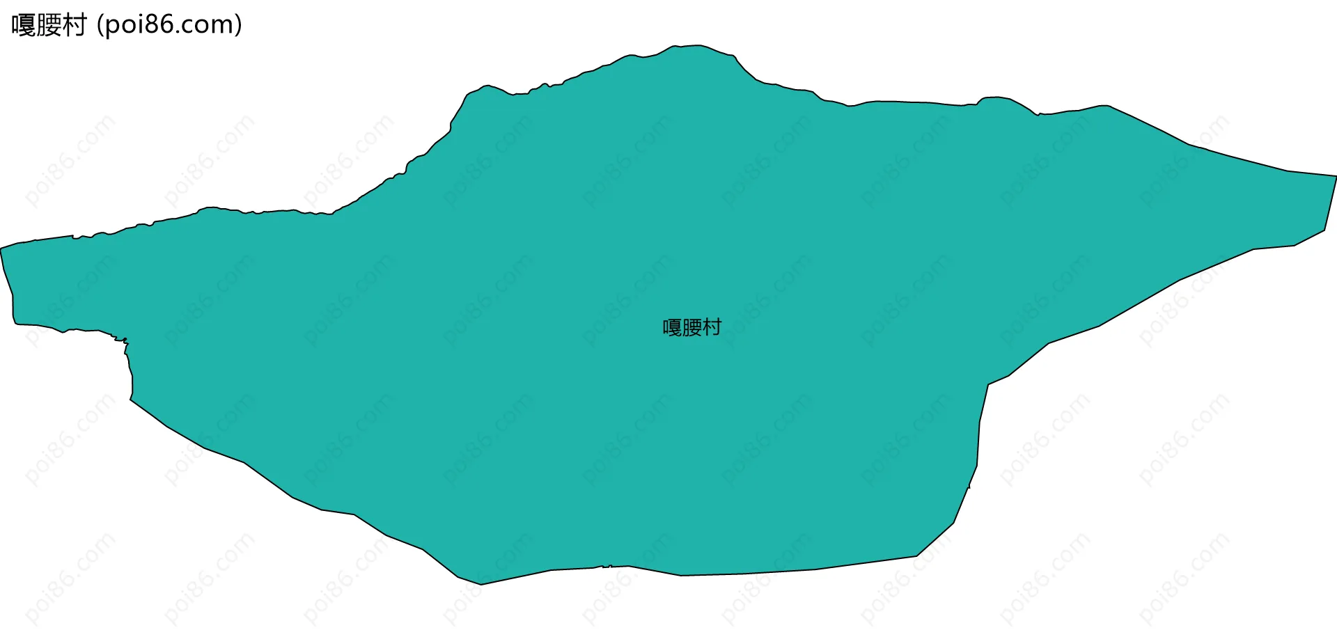 嘎腰村边界地图