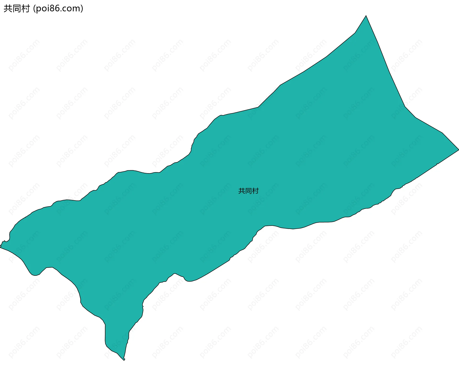 共同村边界地图