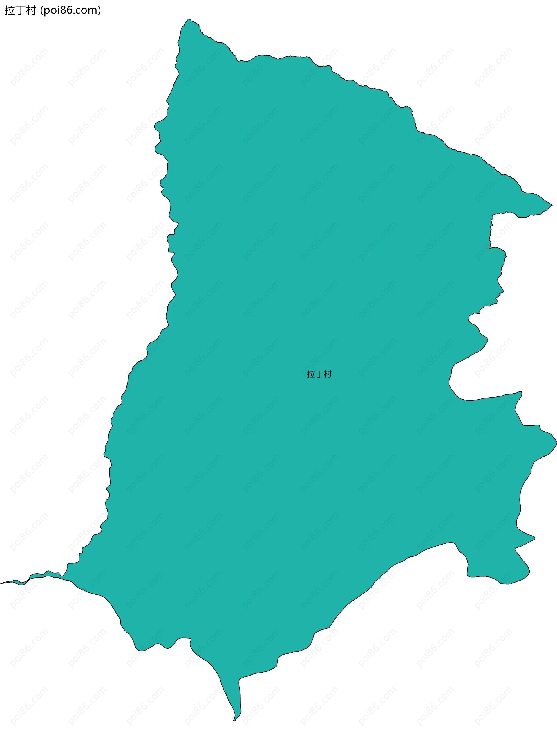 拉丁村边界地图