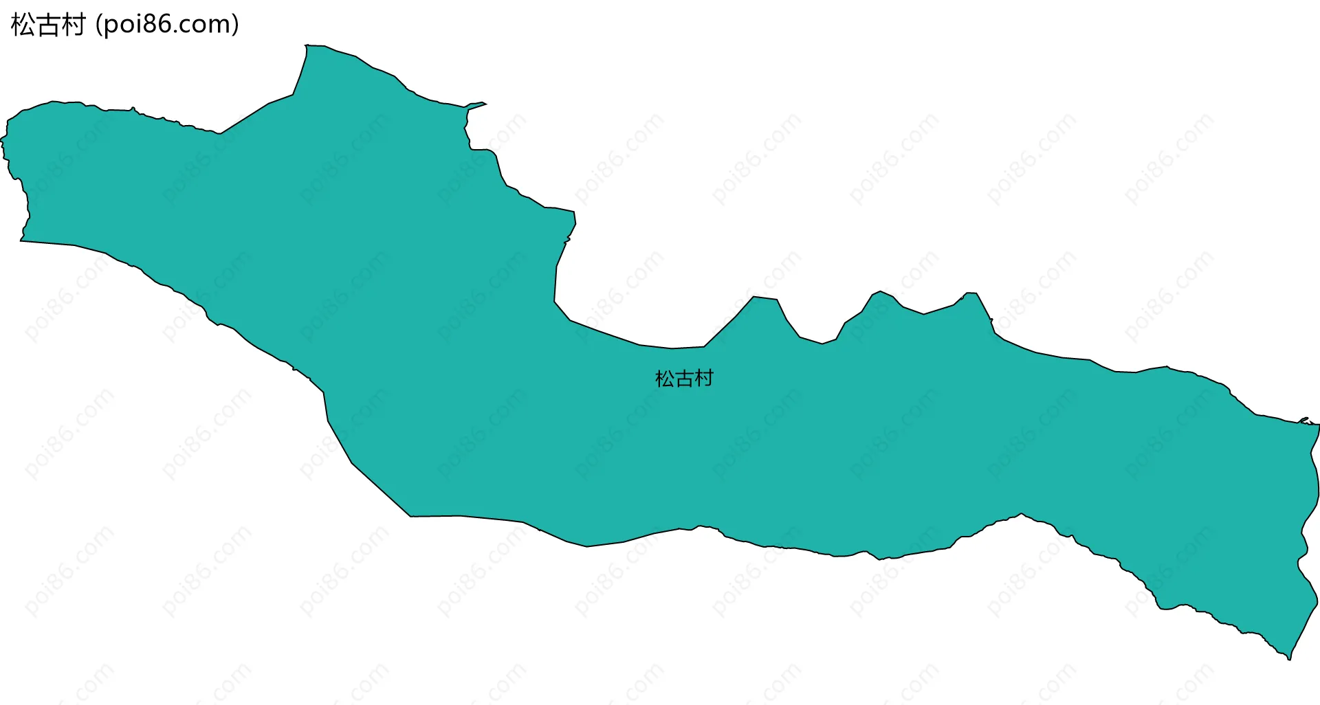 松古村边界地图
