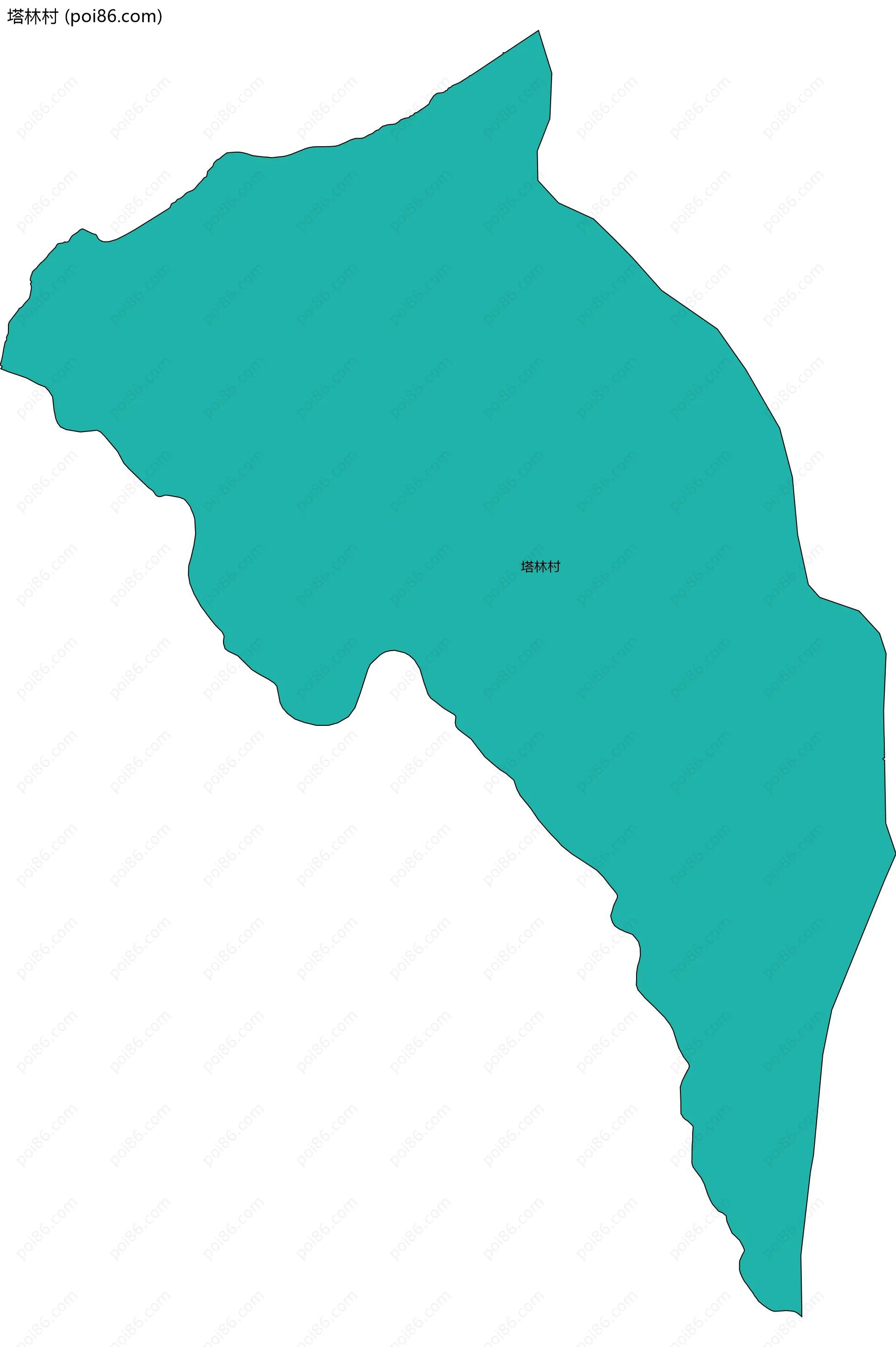 塔林村边界地图