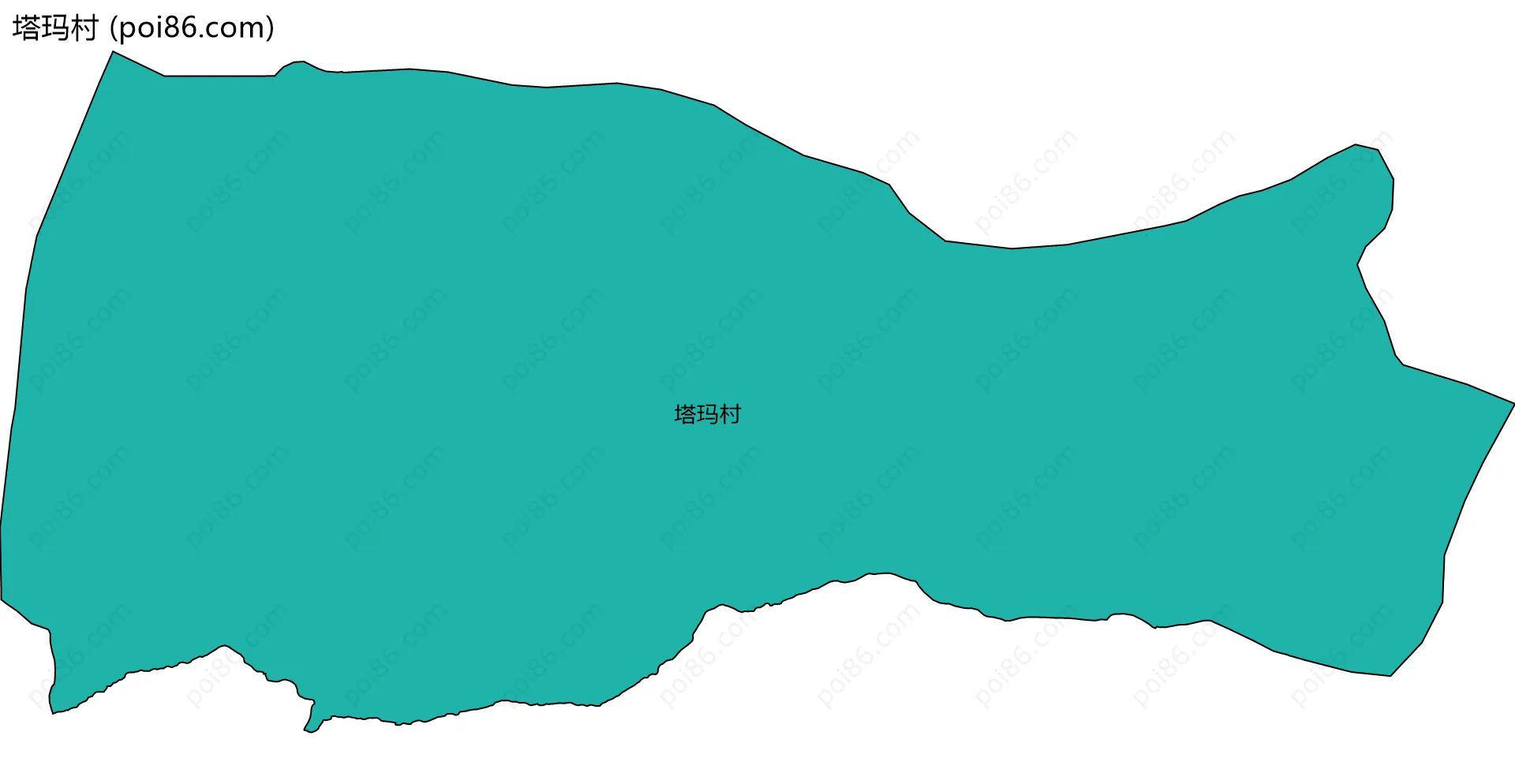 塔玛村边界地图