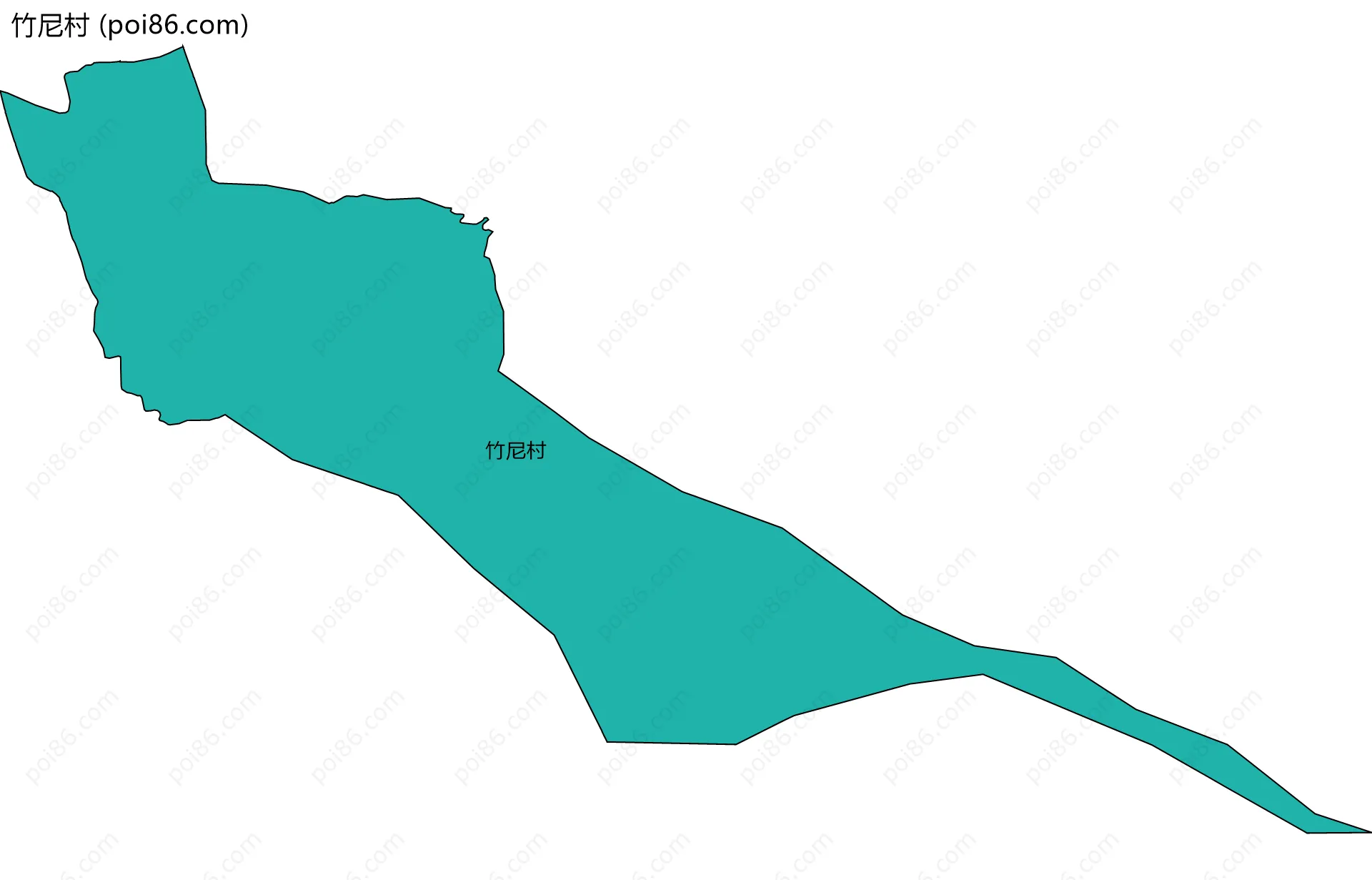 竹尼村边界地图