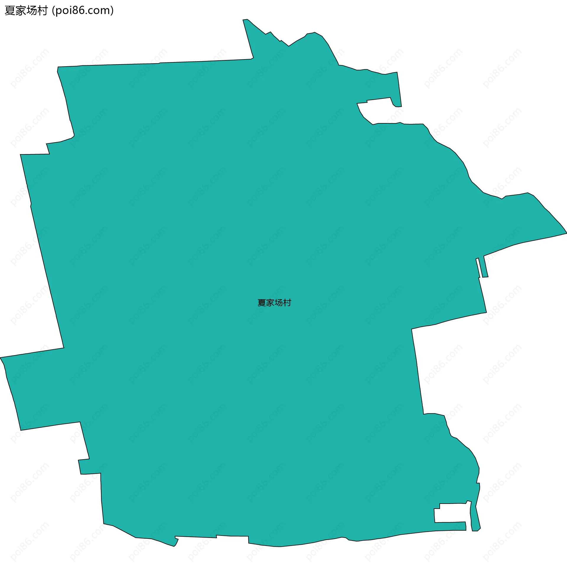 夏家场村边界地图