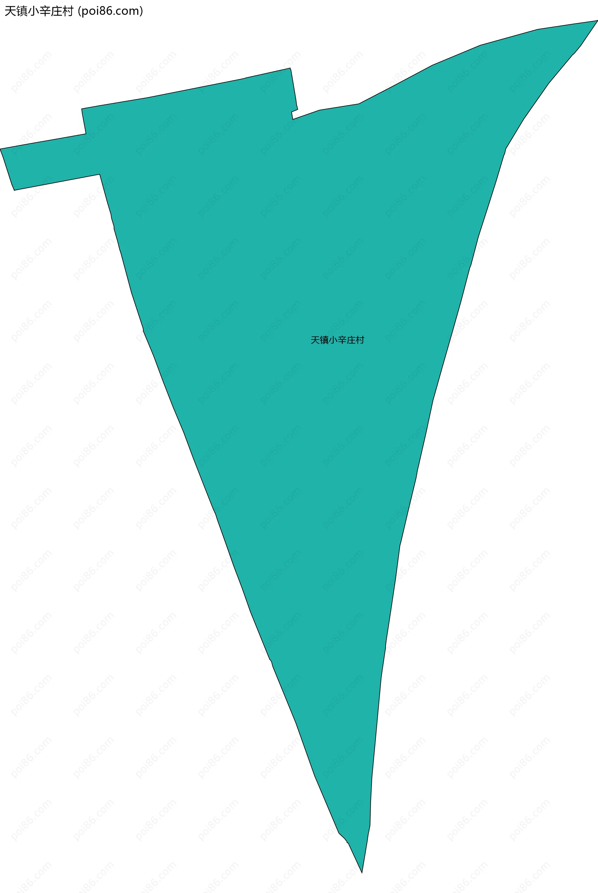 天镇小辛庄村边界地图