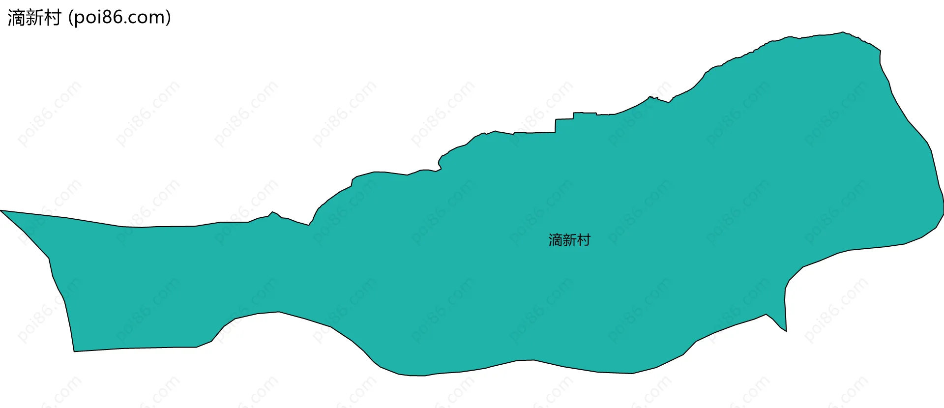 滴新村边界地图